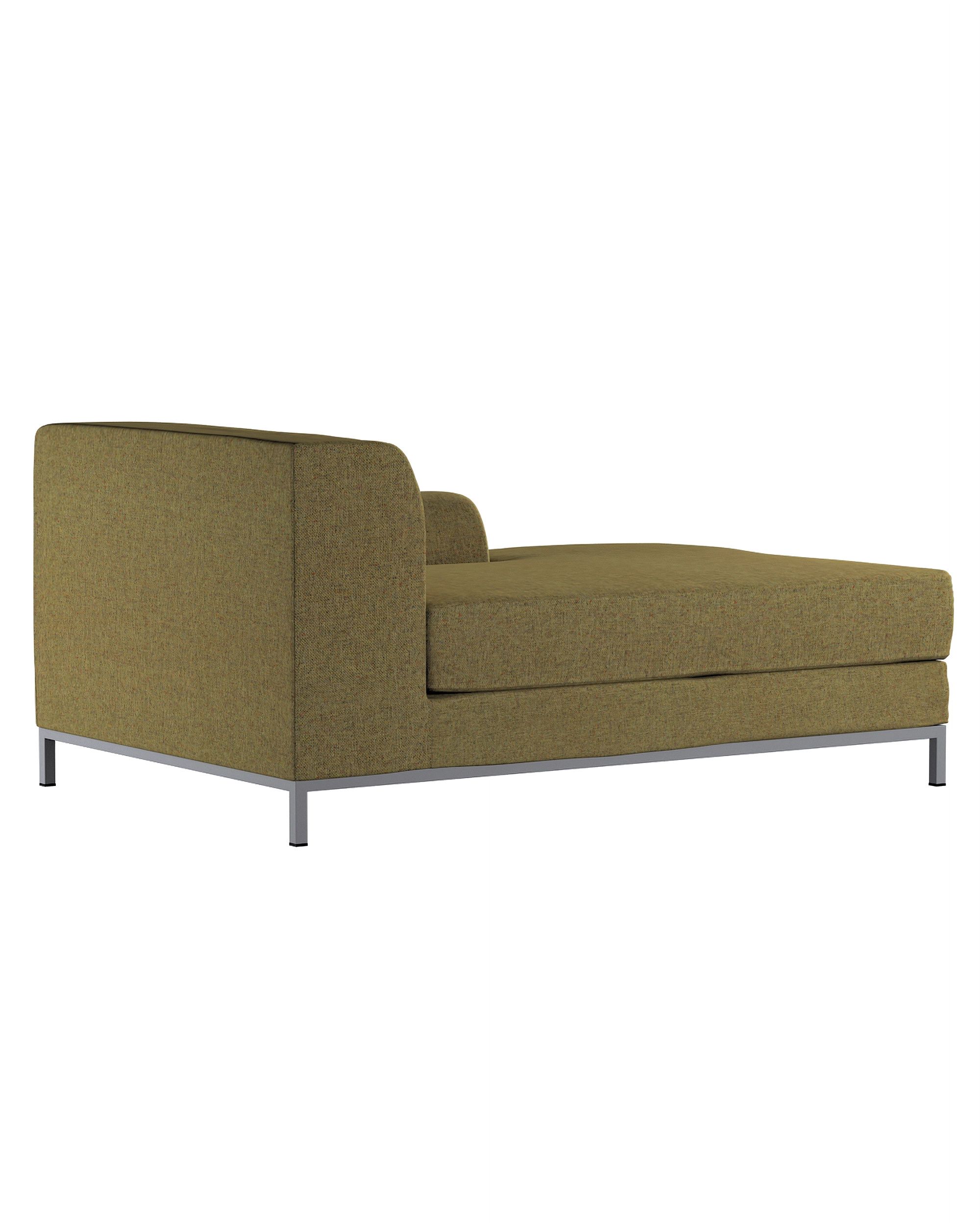 IKEA zitbankhoes/ overtrek voor Kramfors chaise longue rechts kleur product groen stof met structuur (hover)