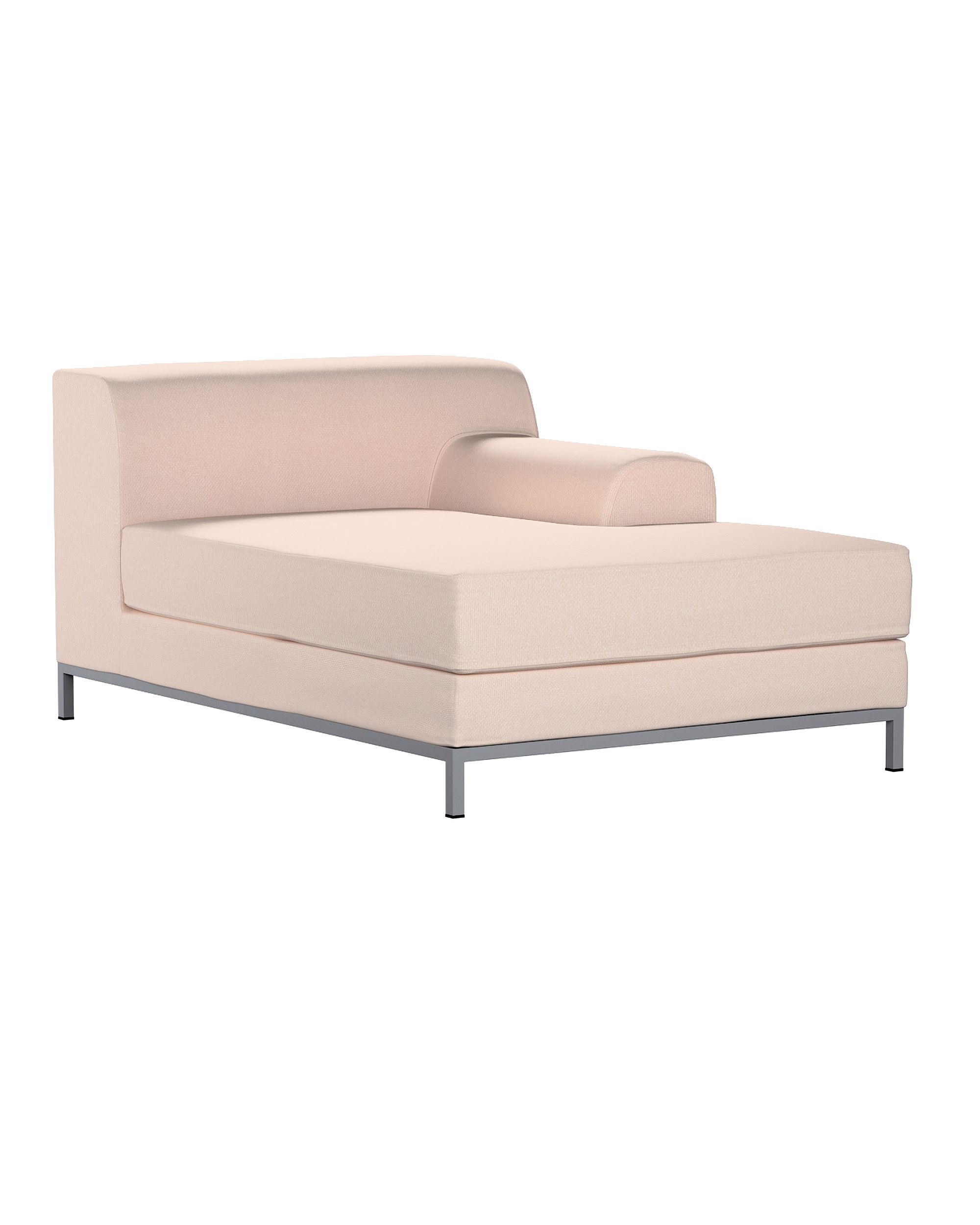 IKEA zitbankhoes/ overtrek voor Kramfors chaise longue rechts kleur product roze stof met structuur
