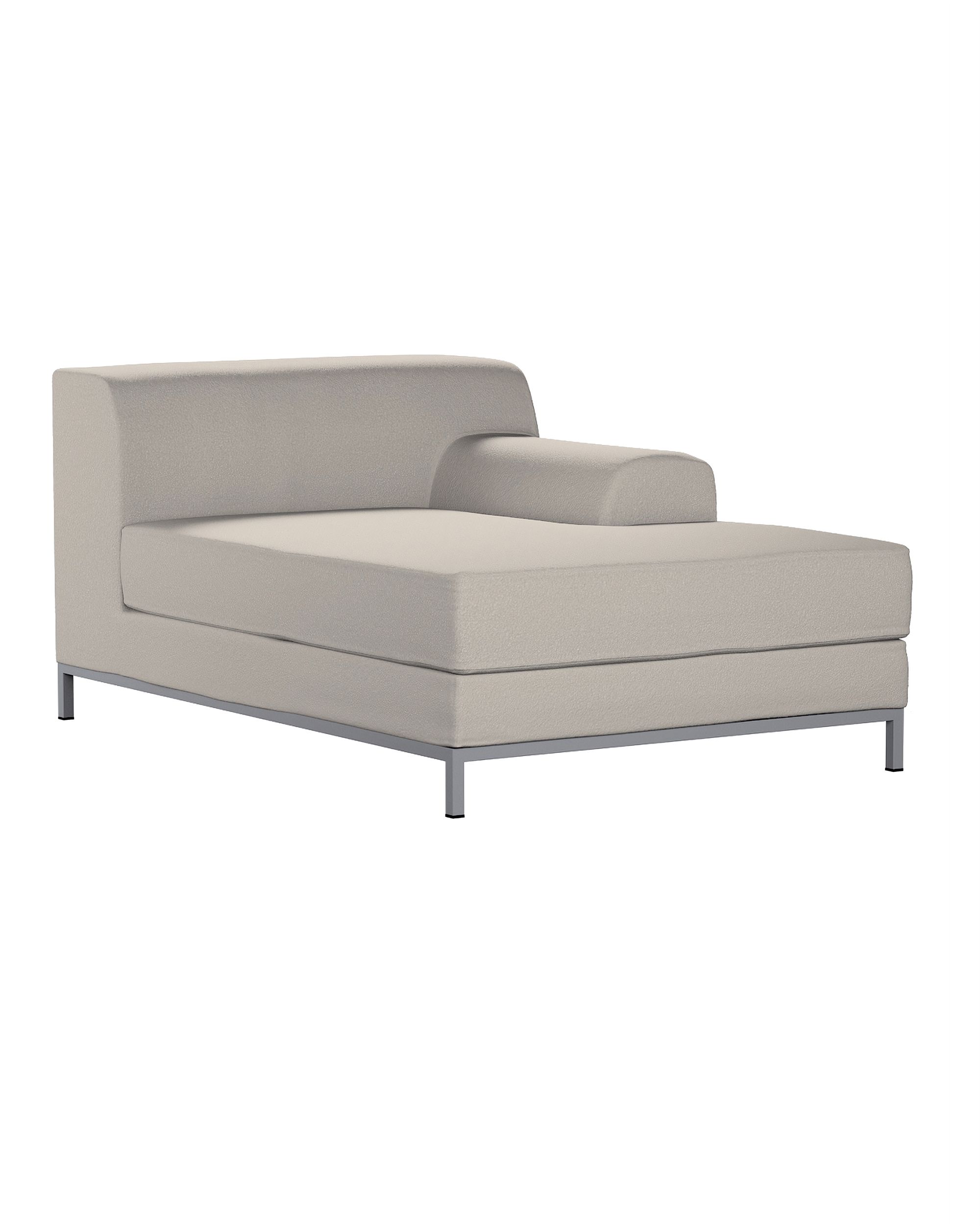 IKEA zitbankhoes/ overtrek voor Kramfors chaise longue rechts kleur product beige stof met structuur