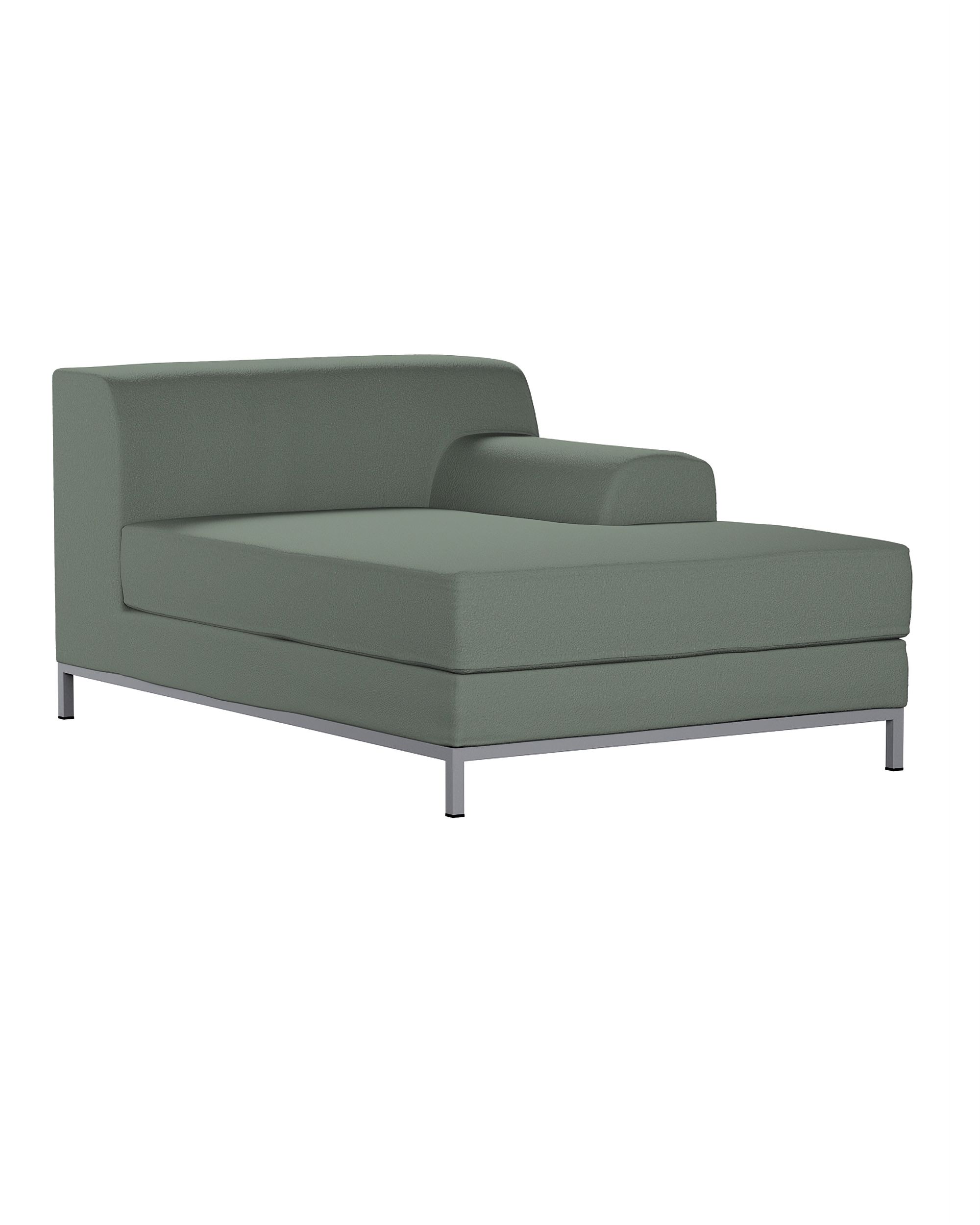 IKEA zitbankhoes/ overtrek voor Kramfors chaise longue rechts kleur product groen stof met structuur