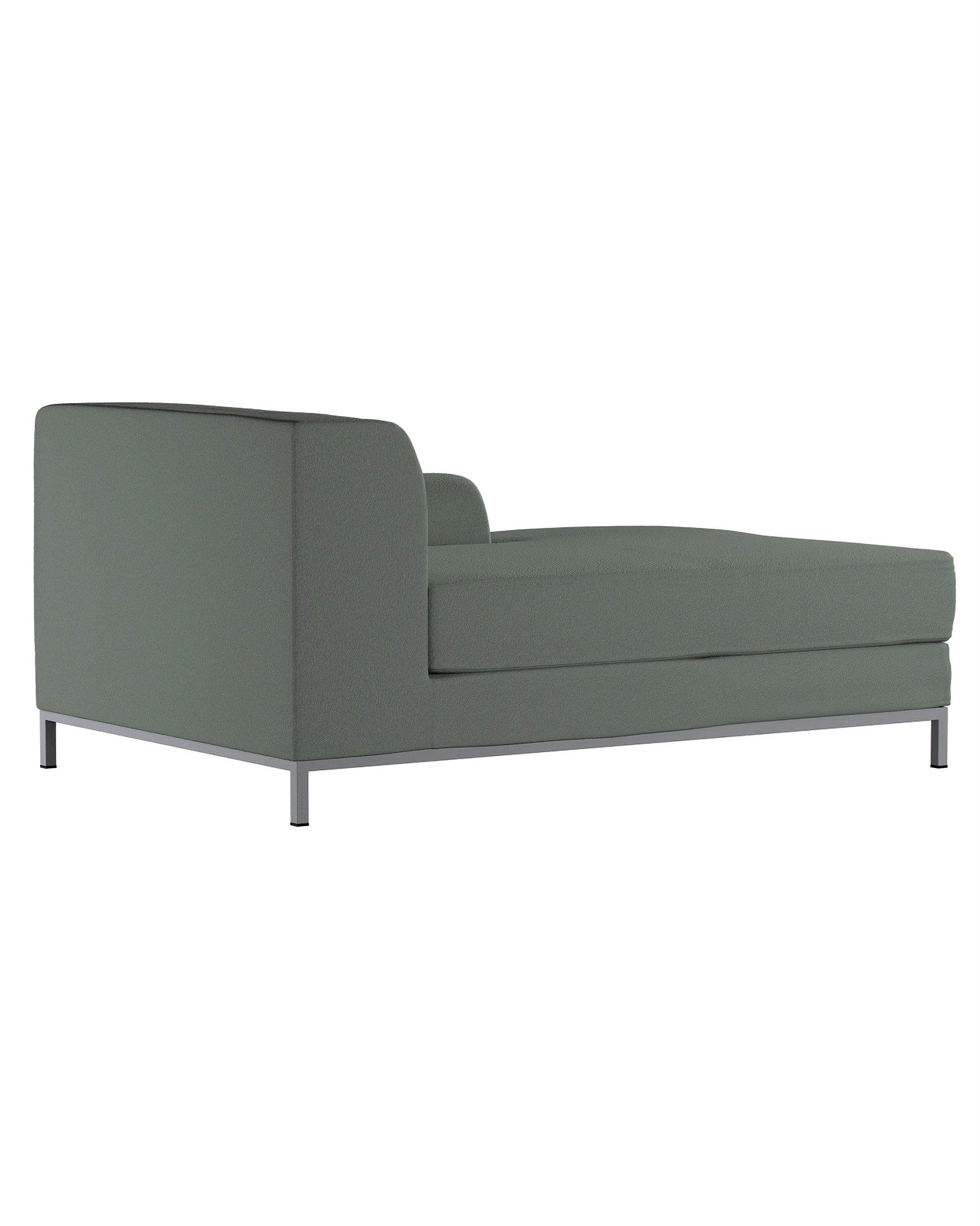 IKEA zitbankhoes/ overtrek voor Kramfors chaise longue rechts kleur product groen stof met structuur (hover)
