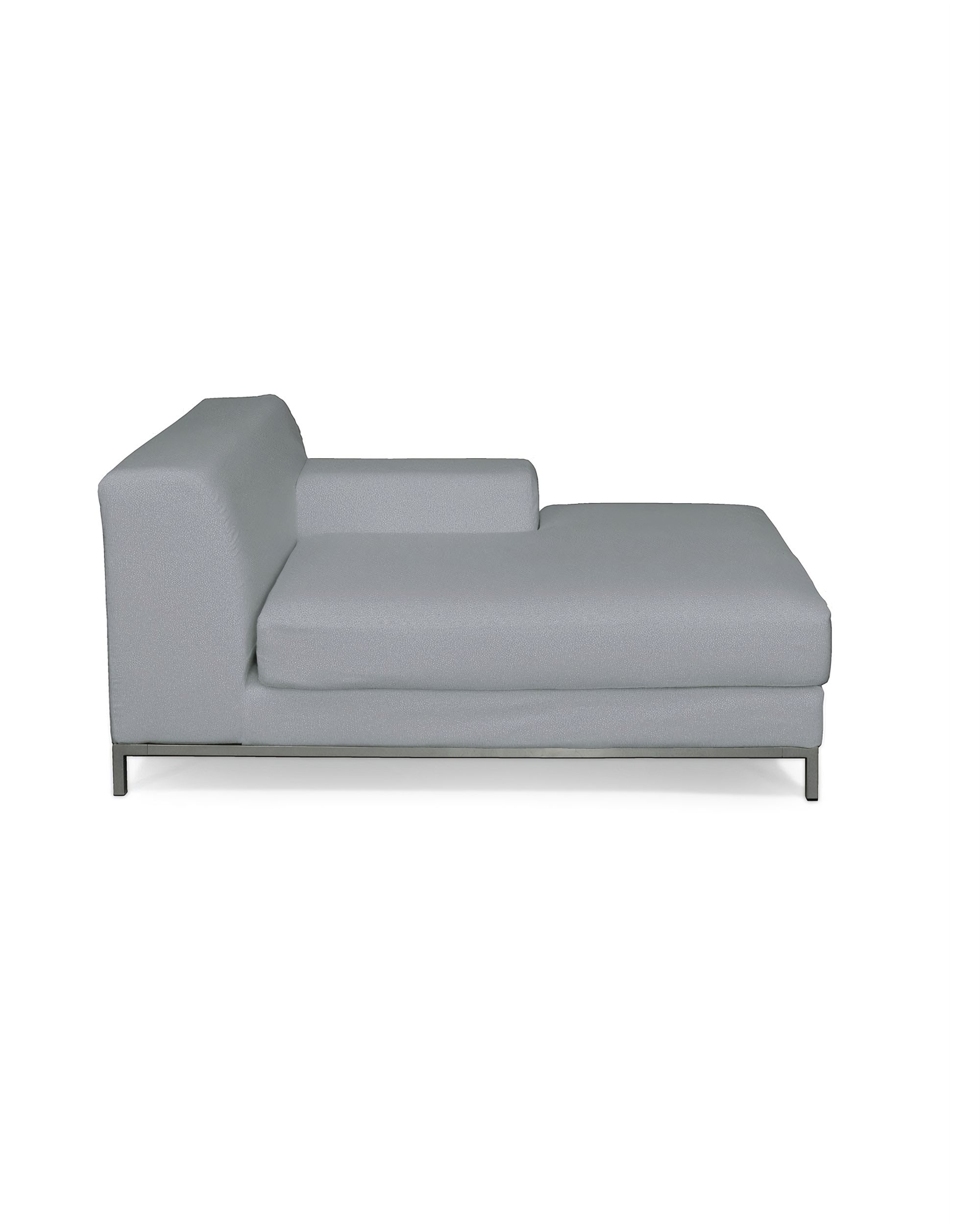 IKEA zitbankhoes/ overtrek voor Kramfors chaise longue rechts kleur product grijs stof met structuur