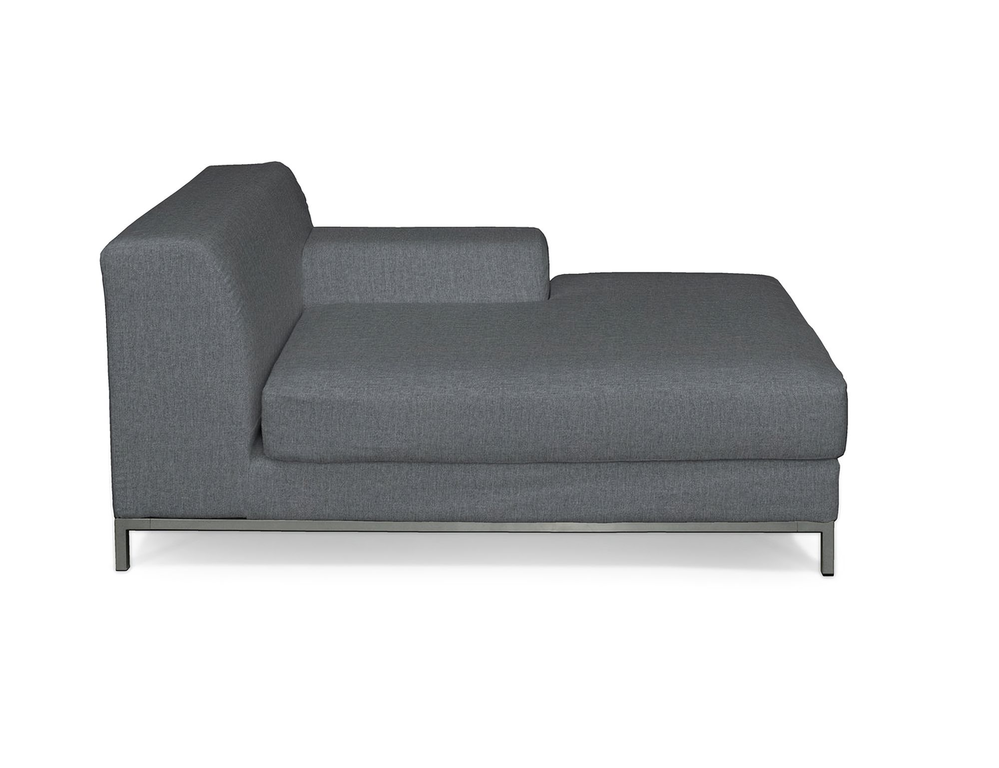 IKEA zitbankhoes/ overtrek voor Kramfors chaise longue rechts kleur product grijs stof met structuur