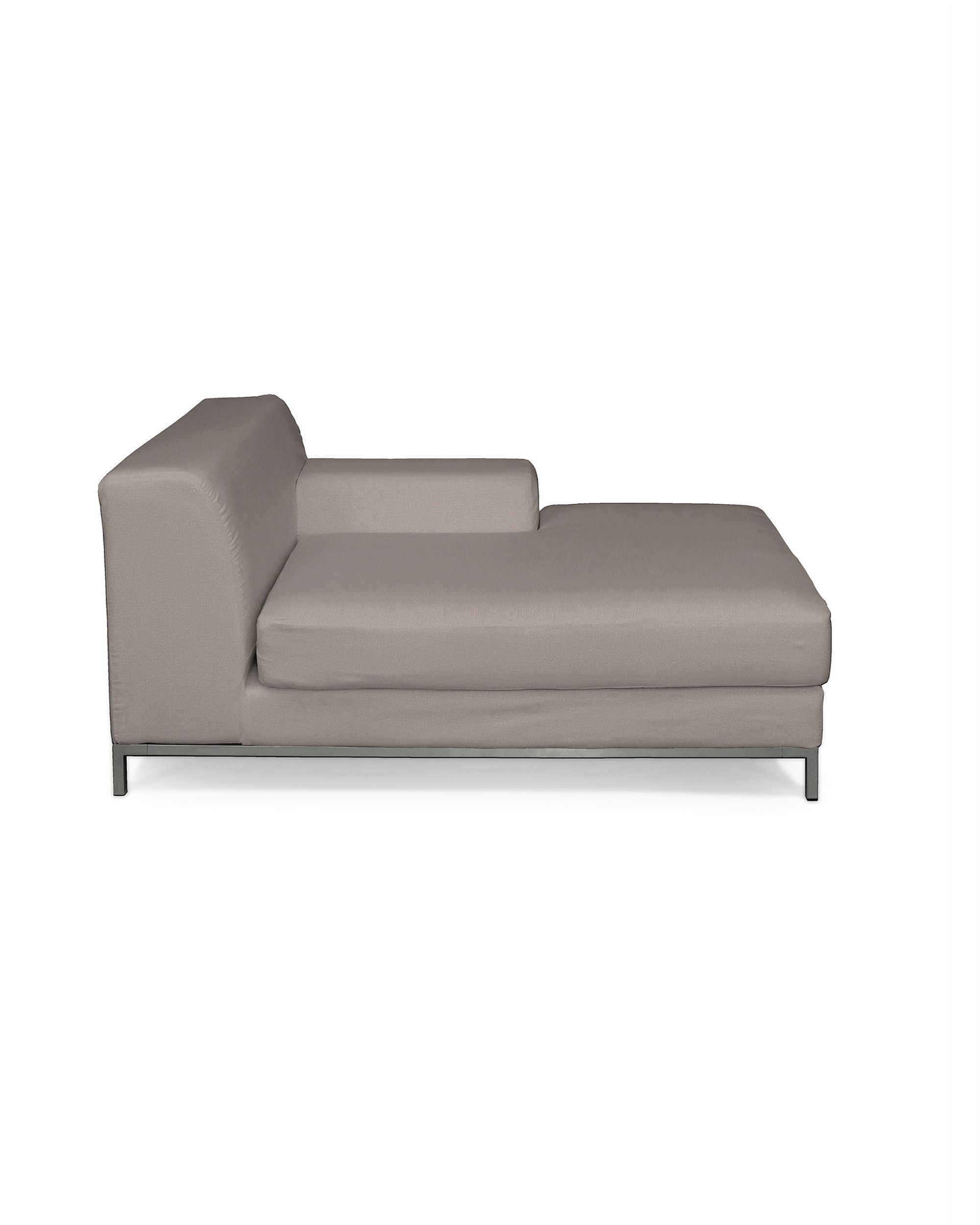 IKEA zitbankhoes/ overtrek voor Kramfors chaise longue rechts kleur product beige stof fluweel
