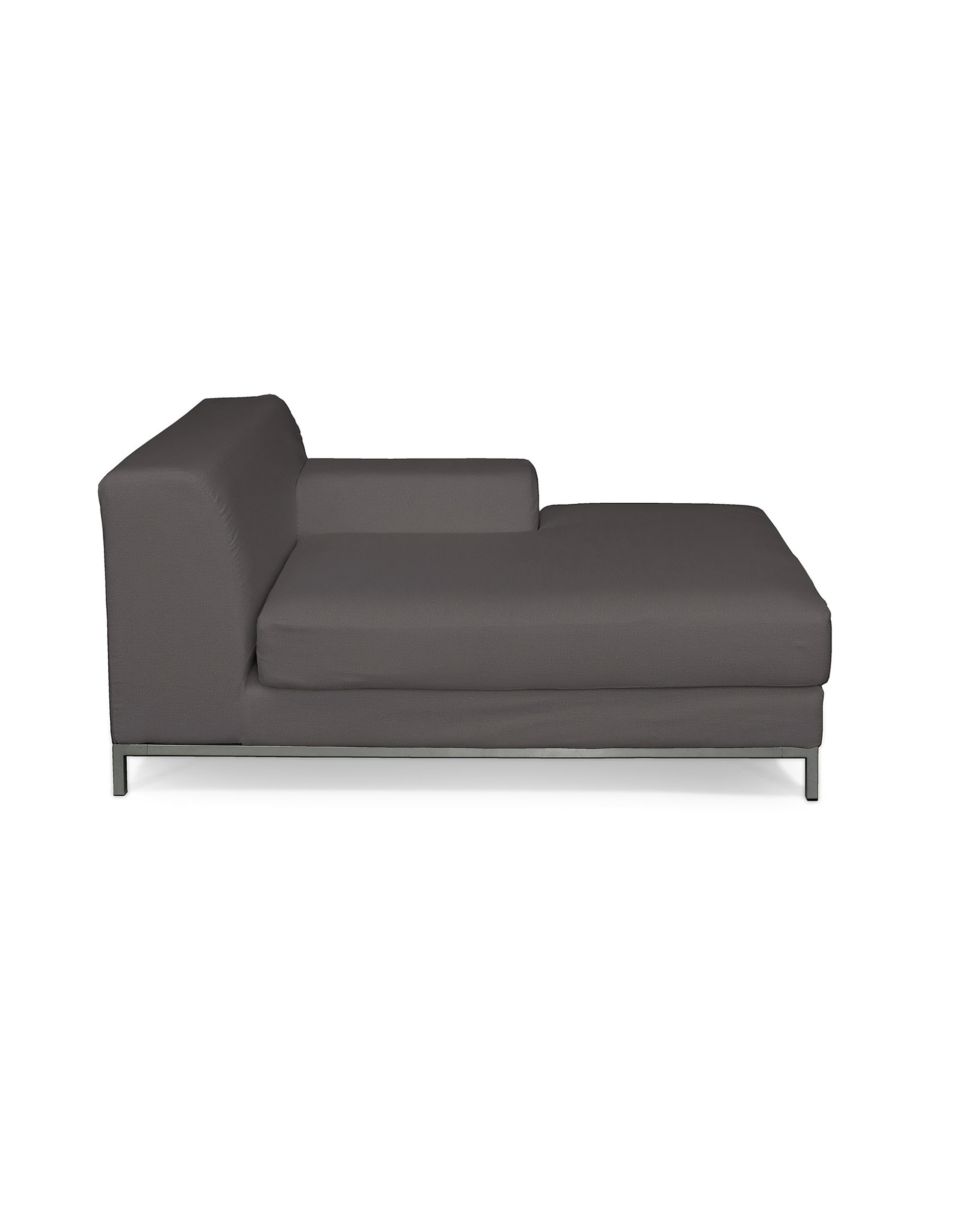IKEA zitbankhoes/ overtrek voor Kramfors chaise longue rechts kleur product bruin stof fluweel
