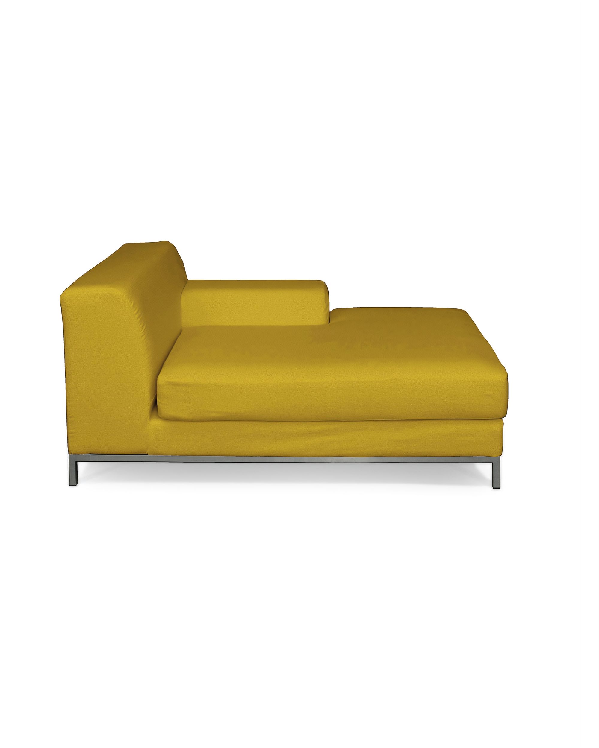 IKEA zitbankhoes/ overtrek voor Kramfors chaise longue rechts kleur product geel stof fluweel