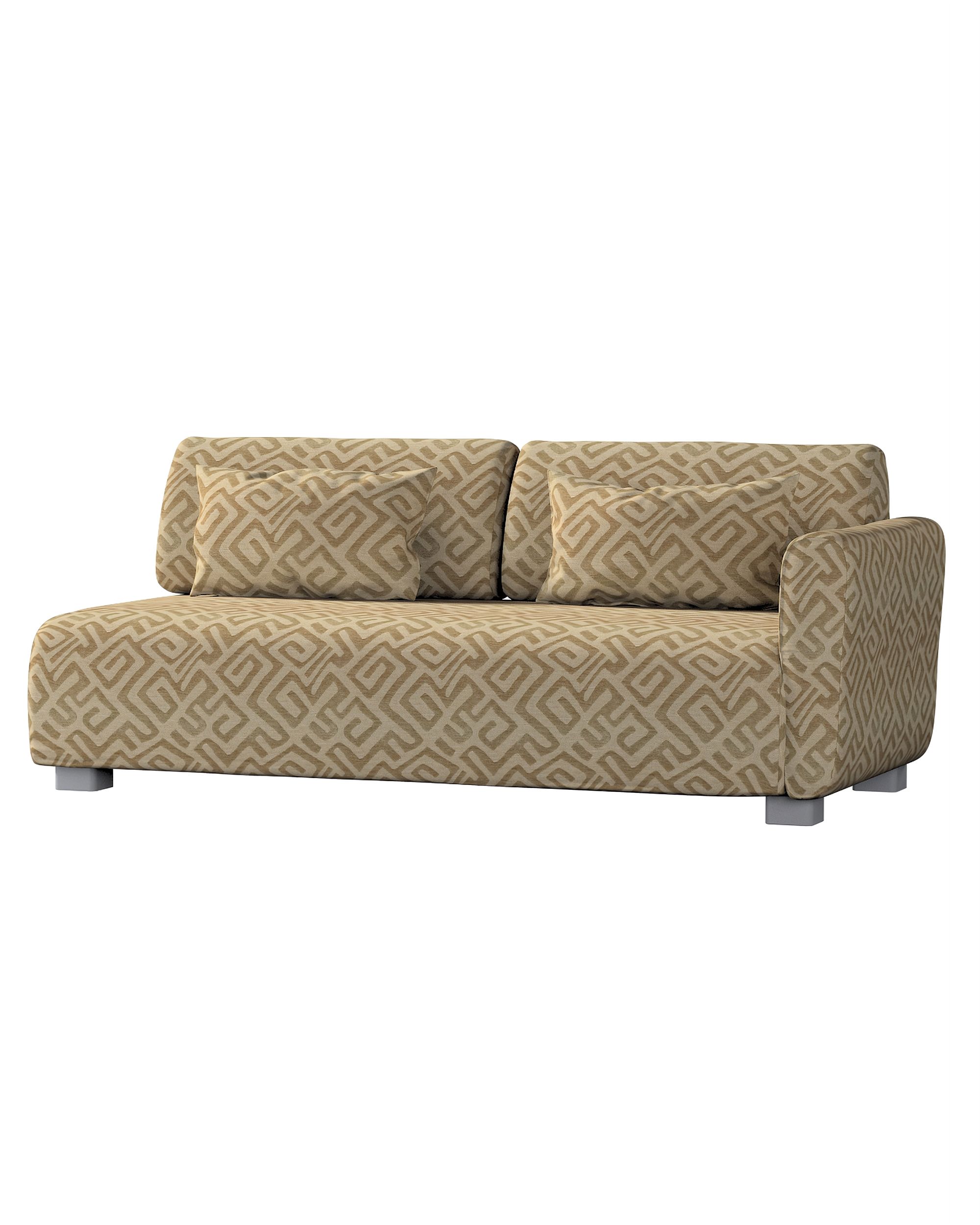 IKEA zitbankhoes voor Mysinge 2-zitsbank met 1 armleuning kleur product beige stof met structuur, met patroon