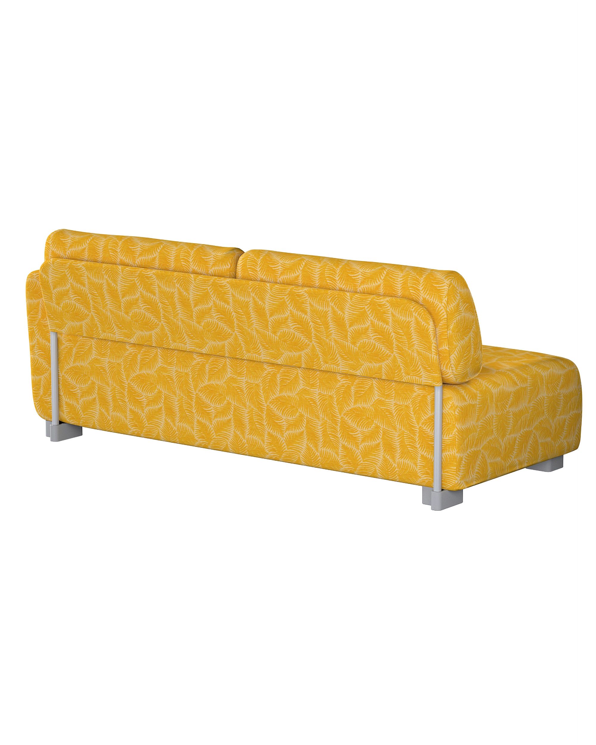 IKEA zitbankhoes voor Mysinge 2-zitsbank met 1 armleuning kleur product geel stof met structuur, met patroon (hover)