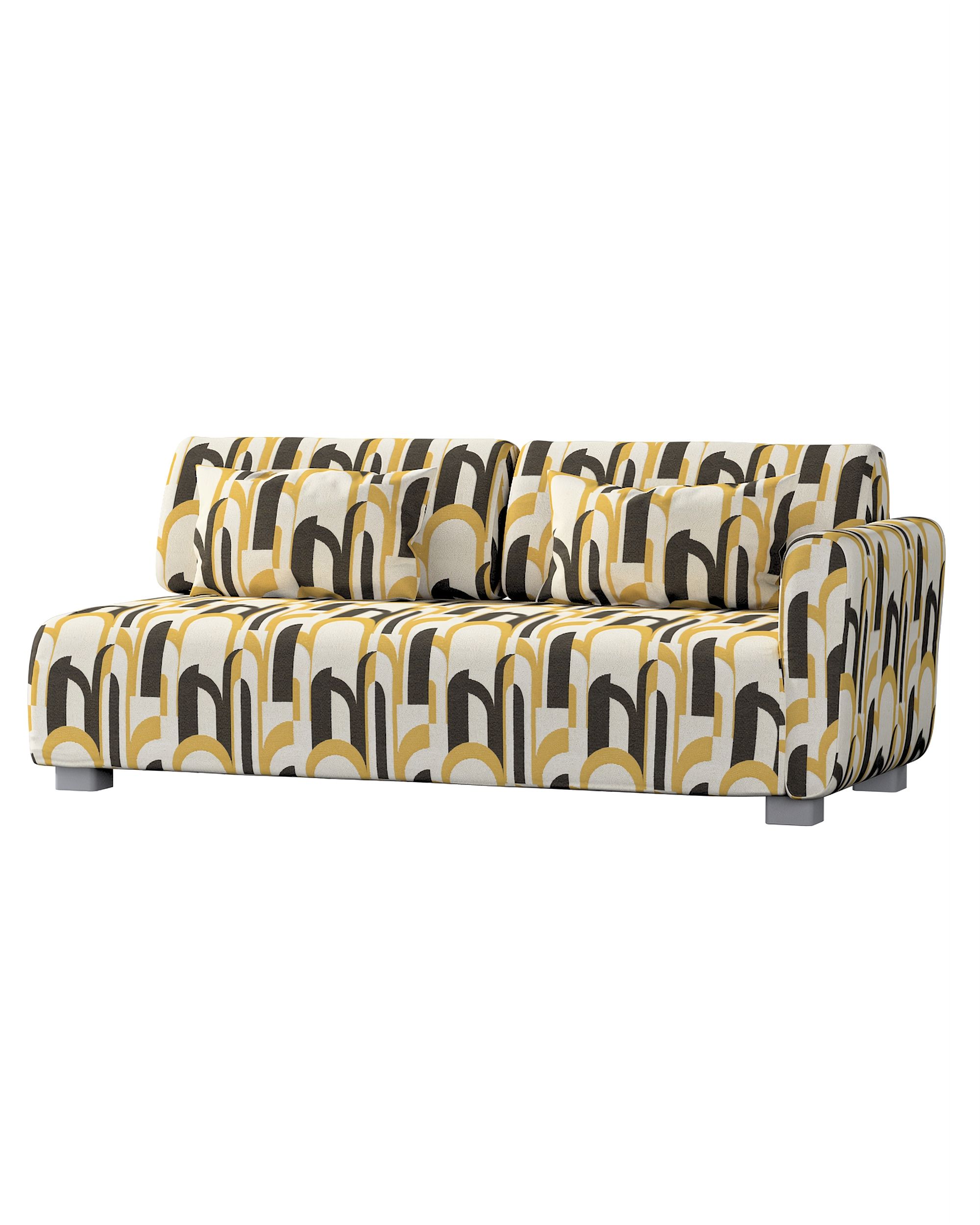 IKEA zitbankhoes voor Mysinge 2-zitsbank met 1 armleuning kleur product meerkleurig stof met structuur, met patroon