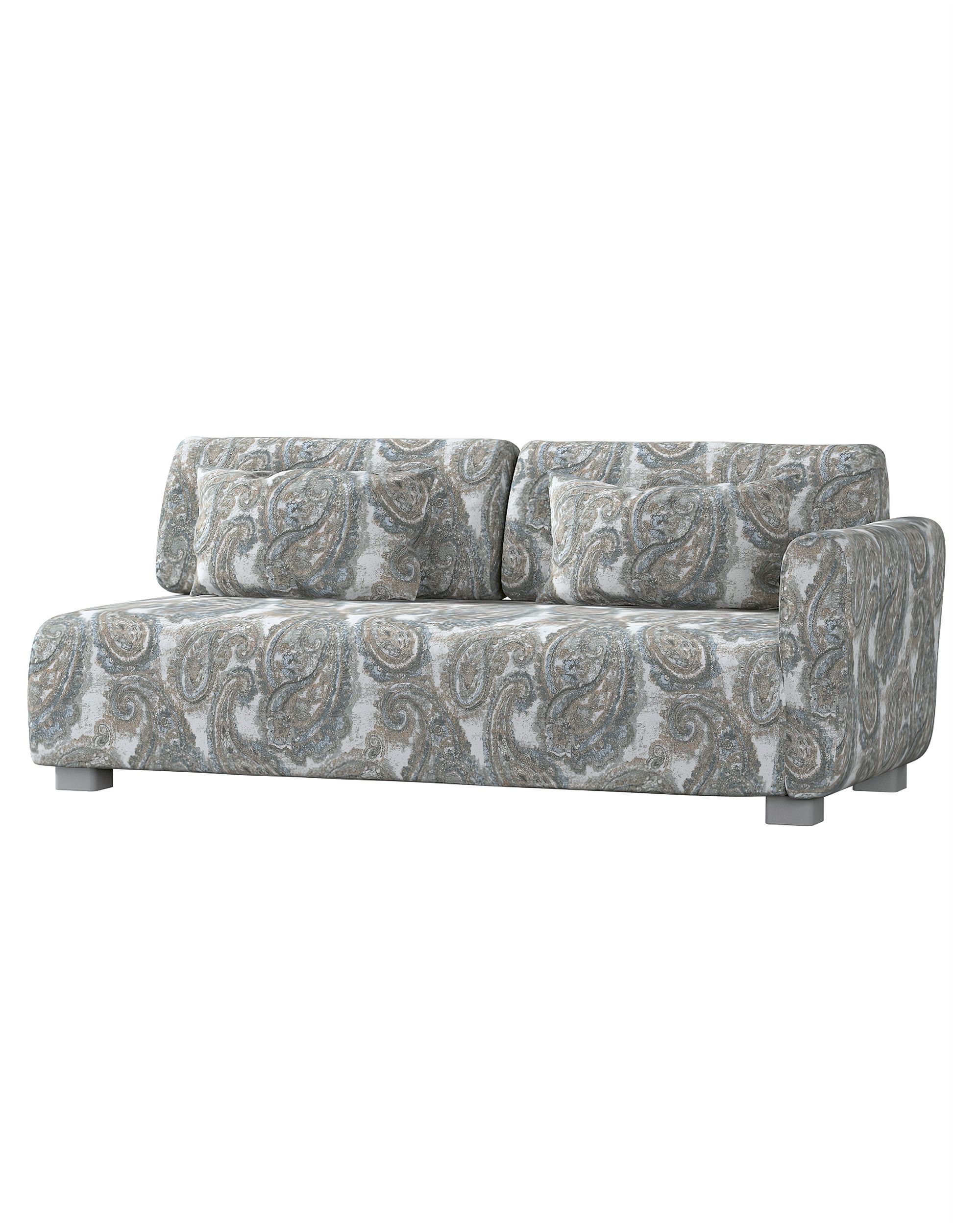 IKEA zitbankhoes voor Mysinge 2-zitsbank met 1 armleuning kleur product meerkleurig stof met structuur, met patroon
