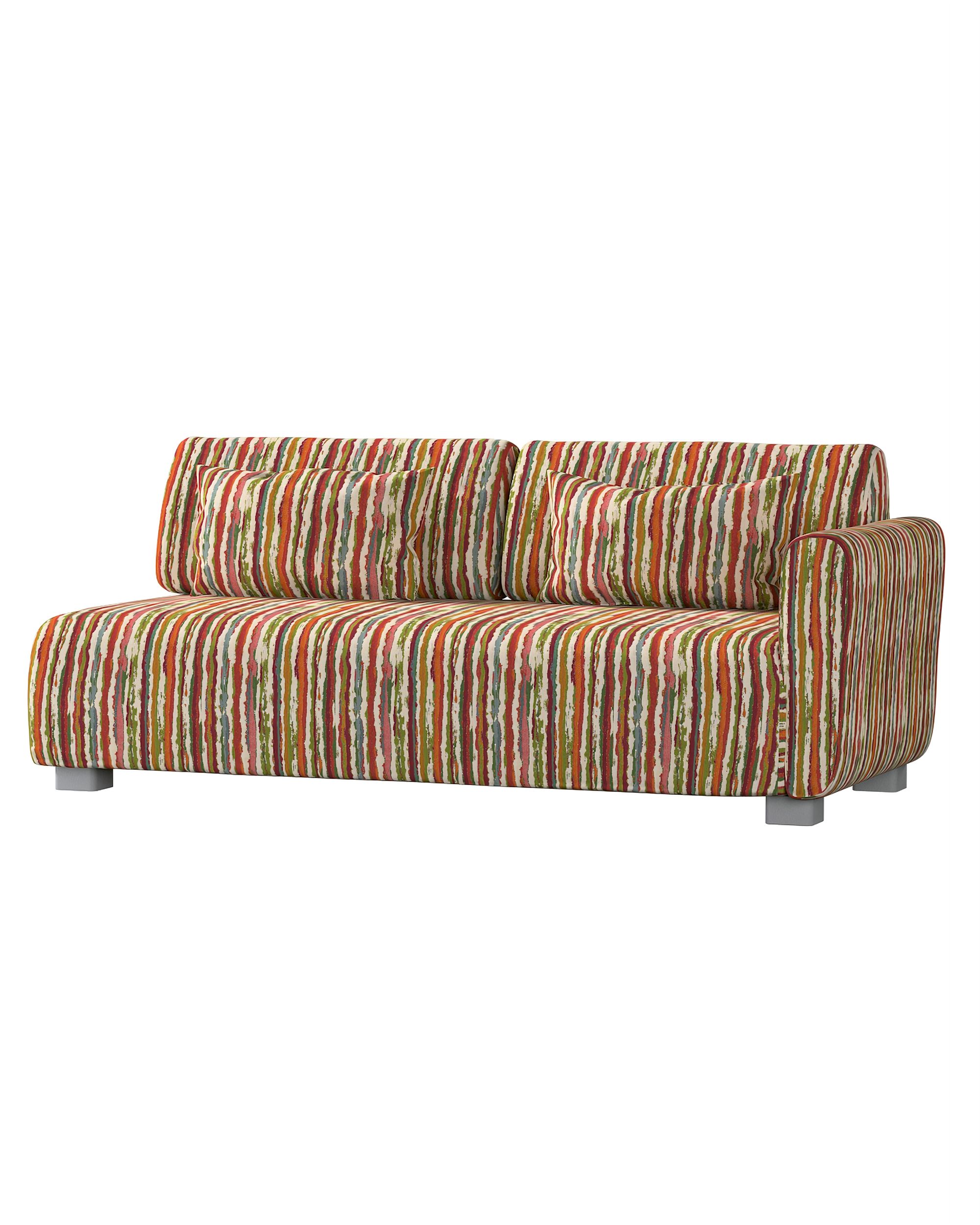 IKEA zitbankhoes voor Mysinge 2-zitsbank met 1 armleuning kleur product meerkleurig stof met structuur, met patroon