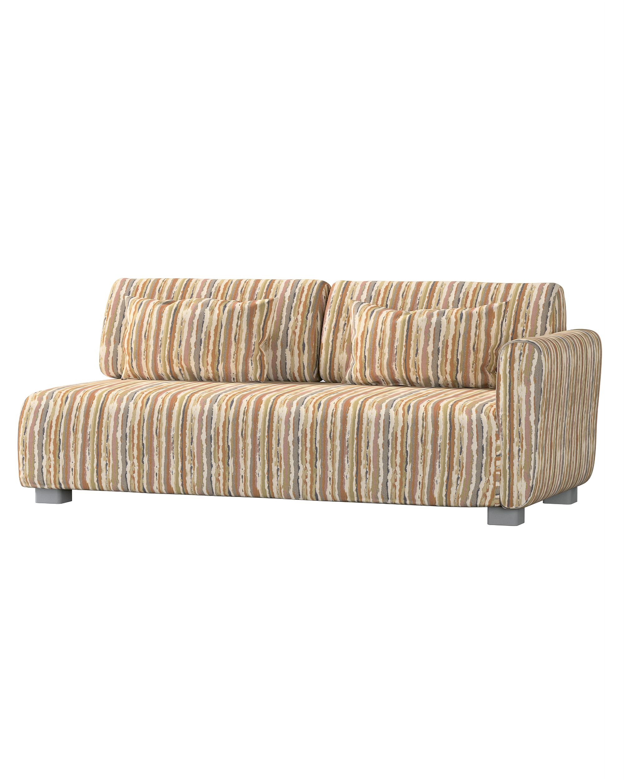 IKEA zitbankhoes voor Mysinge 2-zitsbank met 1 armleuning kleur product beige stof met structuur, met patroon