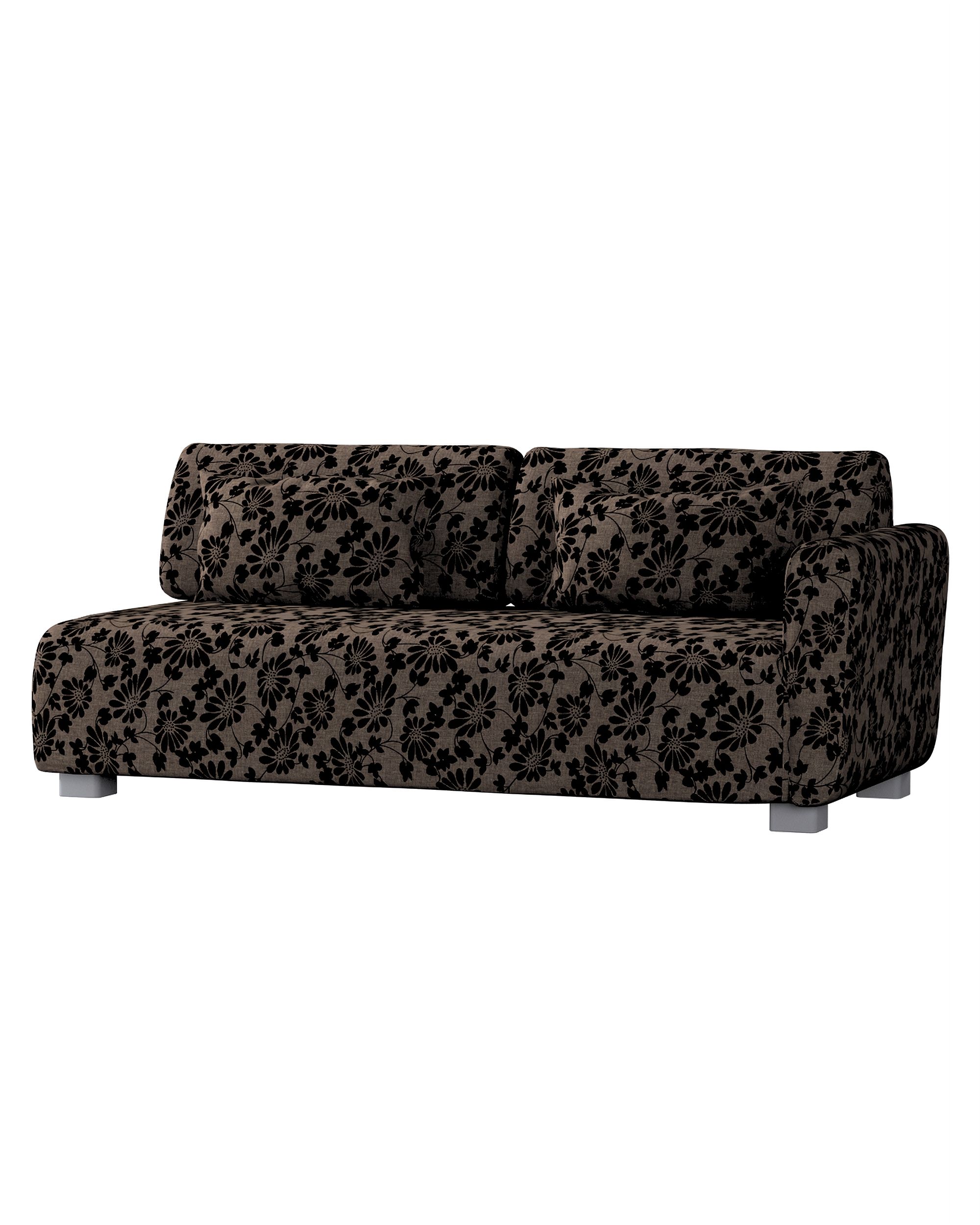 IKEA zitbankhoes voor Mysinge 2-zitsbank met 1 armleuning kleur product bruin stof met structuur, met patroon