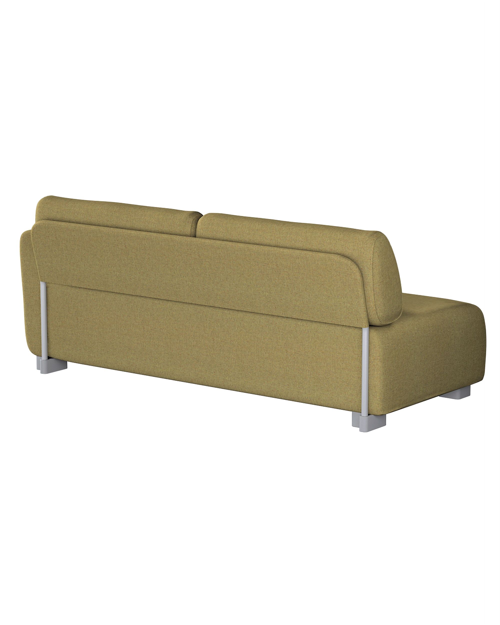 IKEA zitbankhoes voor Mysinge 2-zitsbank met 1 armleuning kleur product groen stof met structuur (hover)