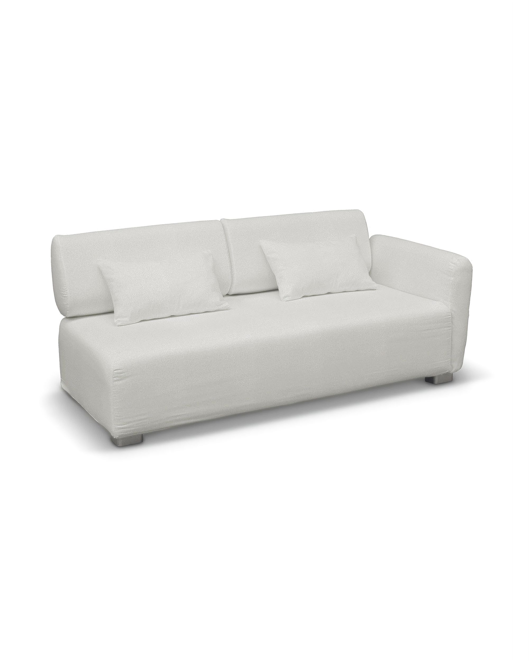 IKEA zitbankhoes voor Mysinge 2-zitsbank met 1 armleuning kleur product crème stof met structuur