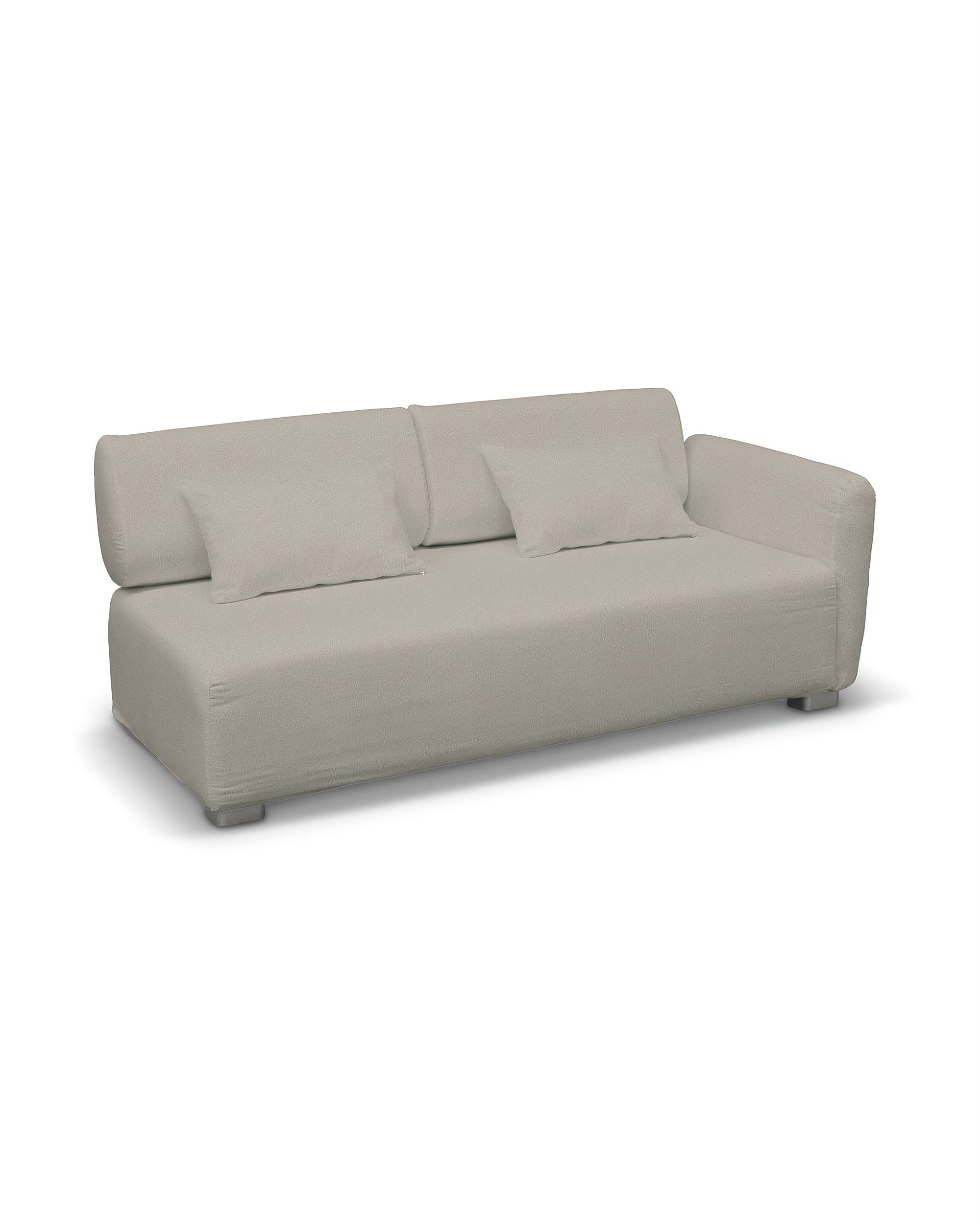 IKEA zitbankhoes voor Mysinge 2-zitsbank met 1 armleuning kleur product beige stof met structuur