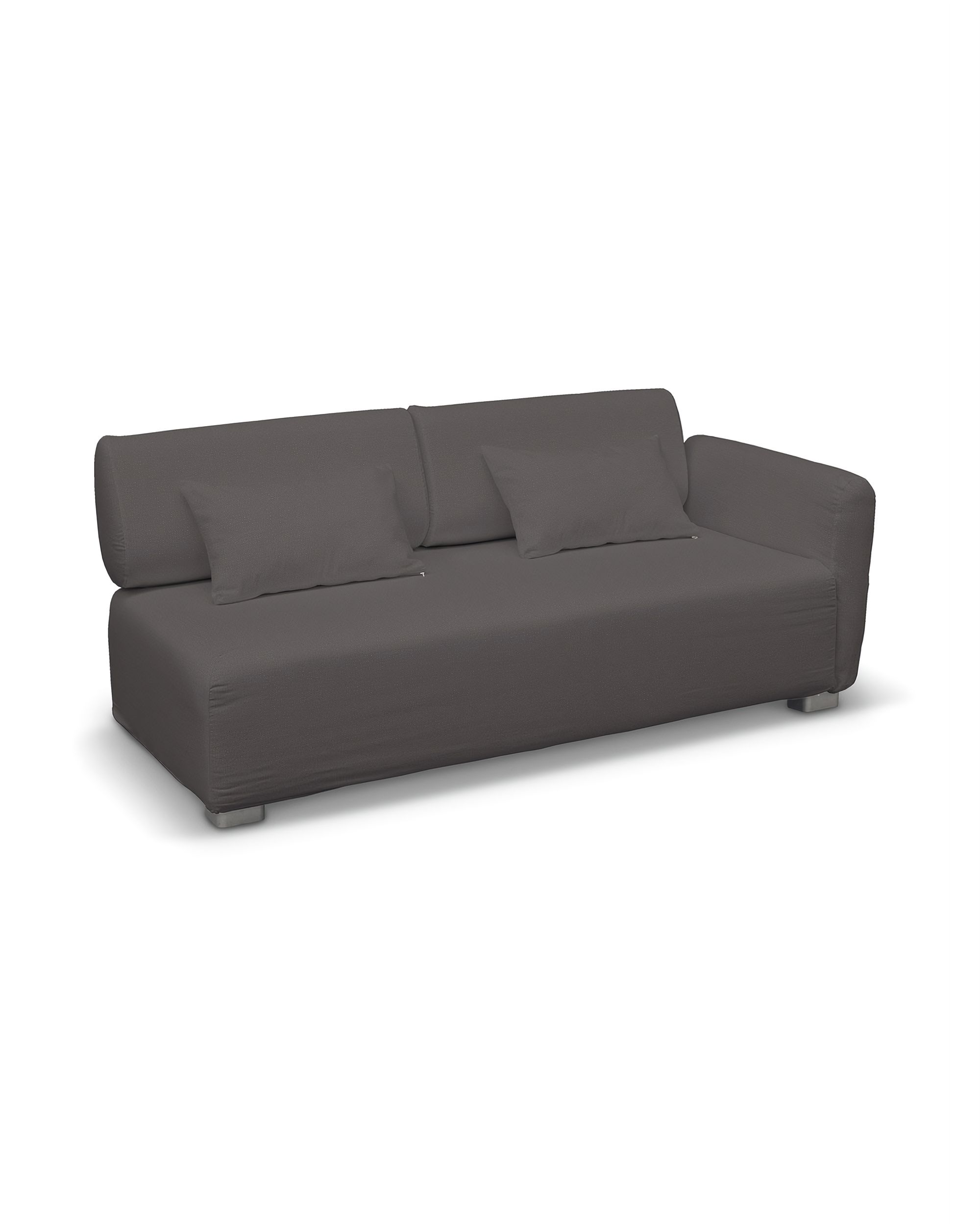 IKEA zitbankhoes voor Mysinge 2-zitsbank met 1 armleuning kleur product bruin stof fluweel