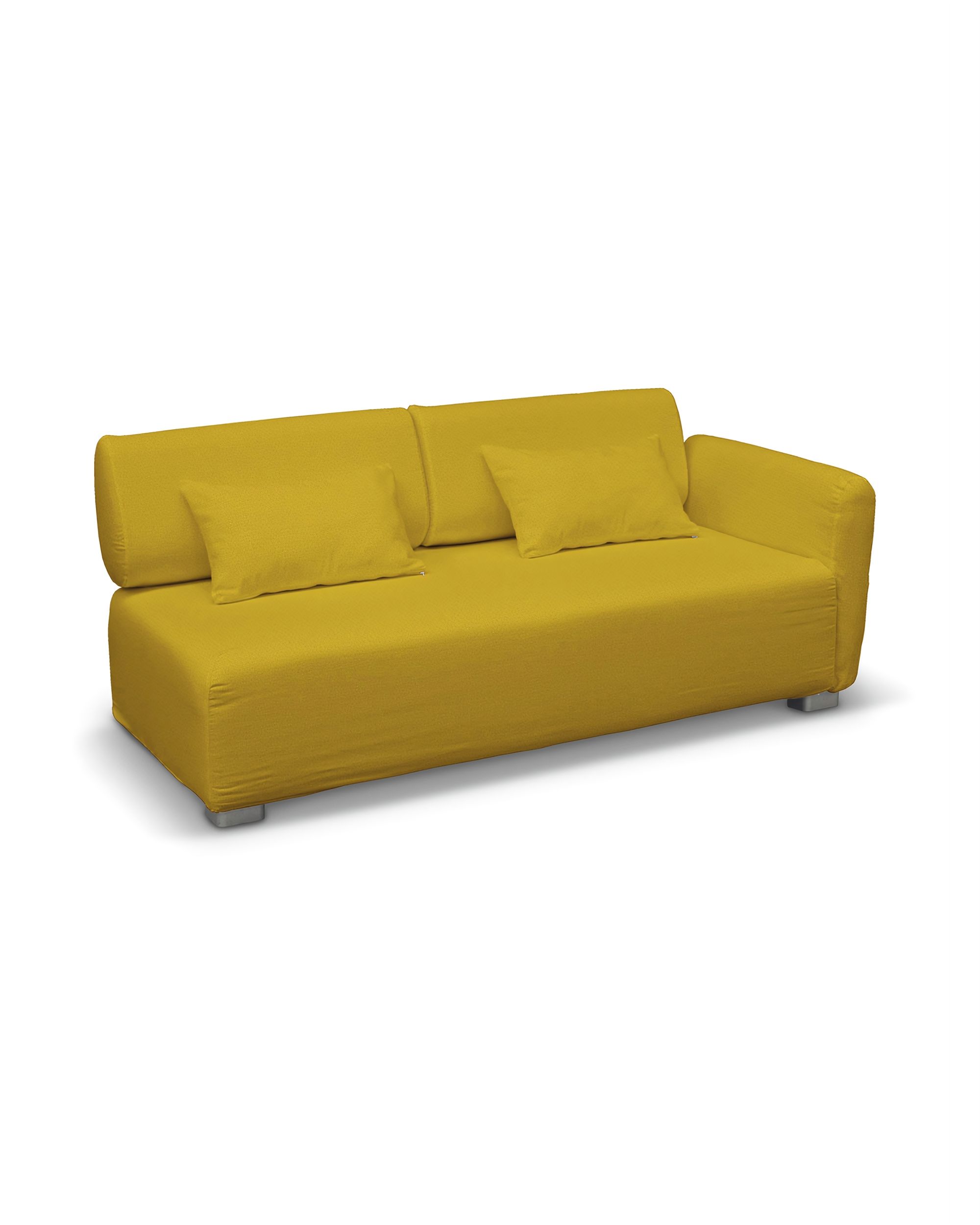 IKEA zitbankhoes voor Mysinge 2-zitsbank met 1 armleuning kleur product geel stof fluweel