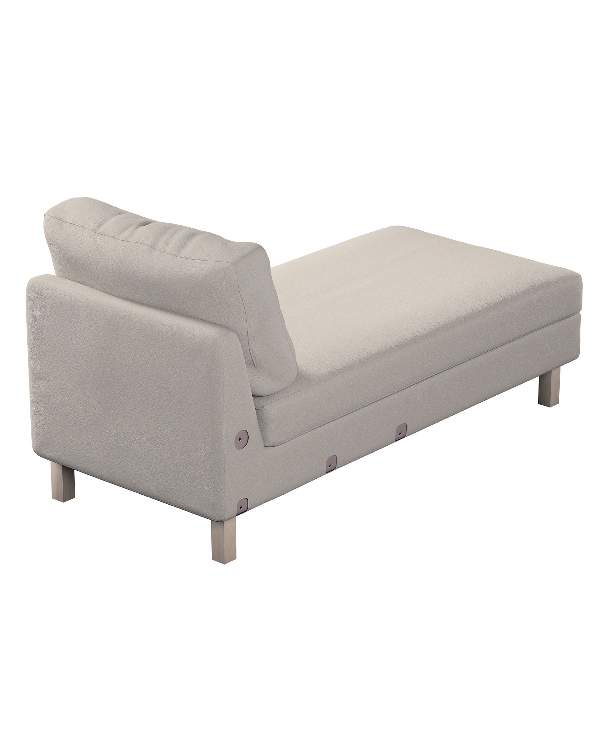 Zitbankhoes, Karlstad chaise longue kleur product beige stof met structuur