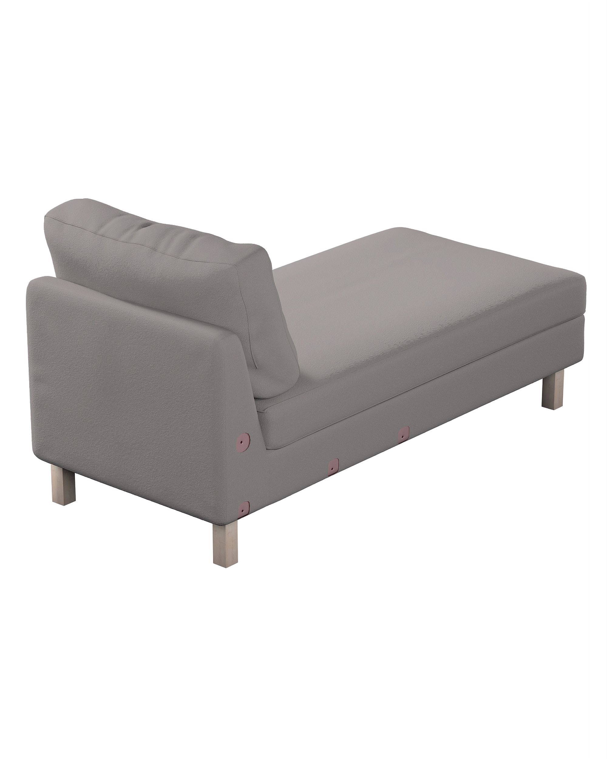 Zitbankhoes, Karlstad chaise longue kleur product beige stof met structuur