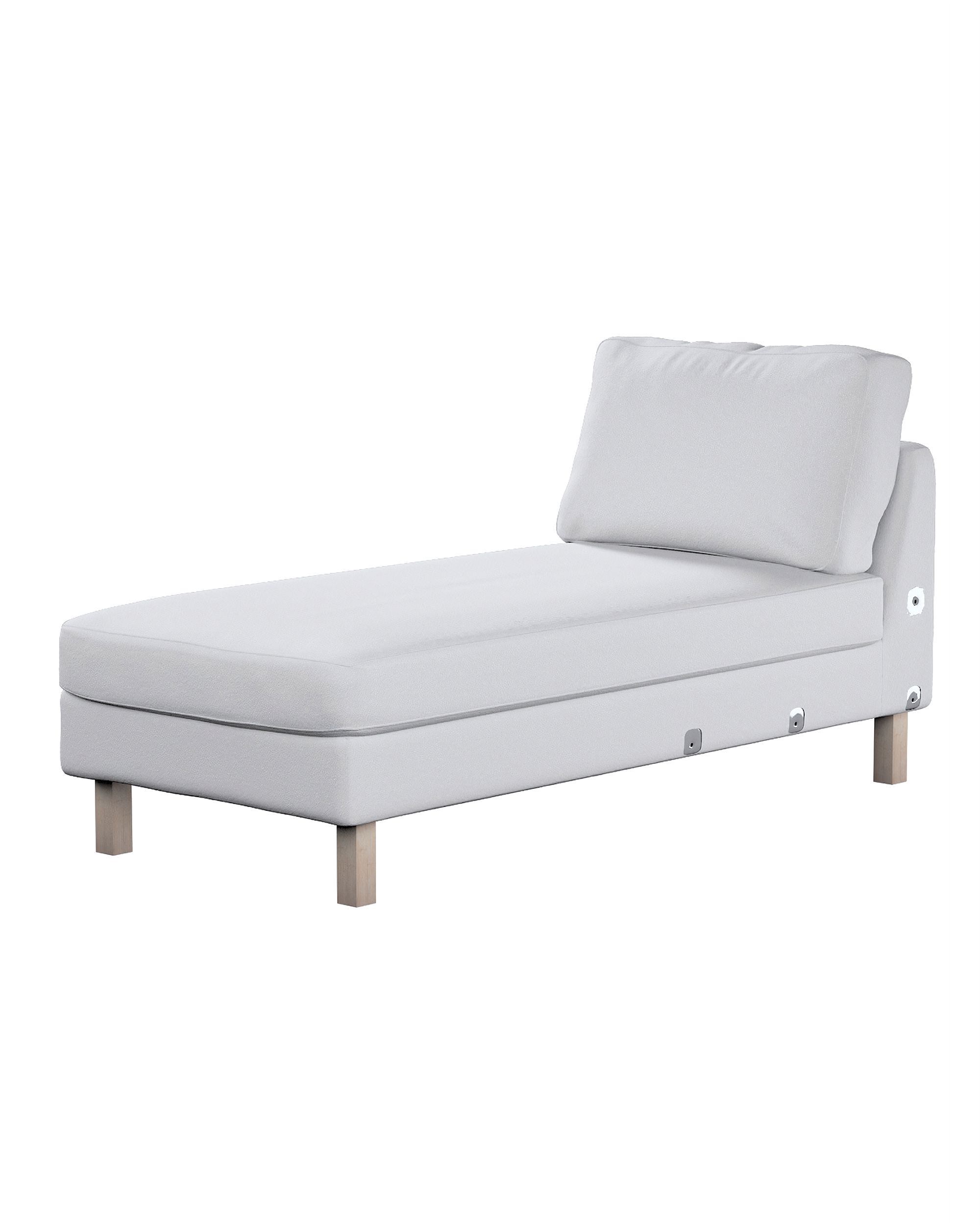 Model Karlstad chaise longue bijzetbank kleur product wit stof met structuur
