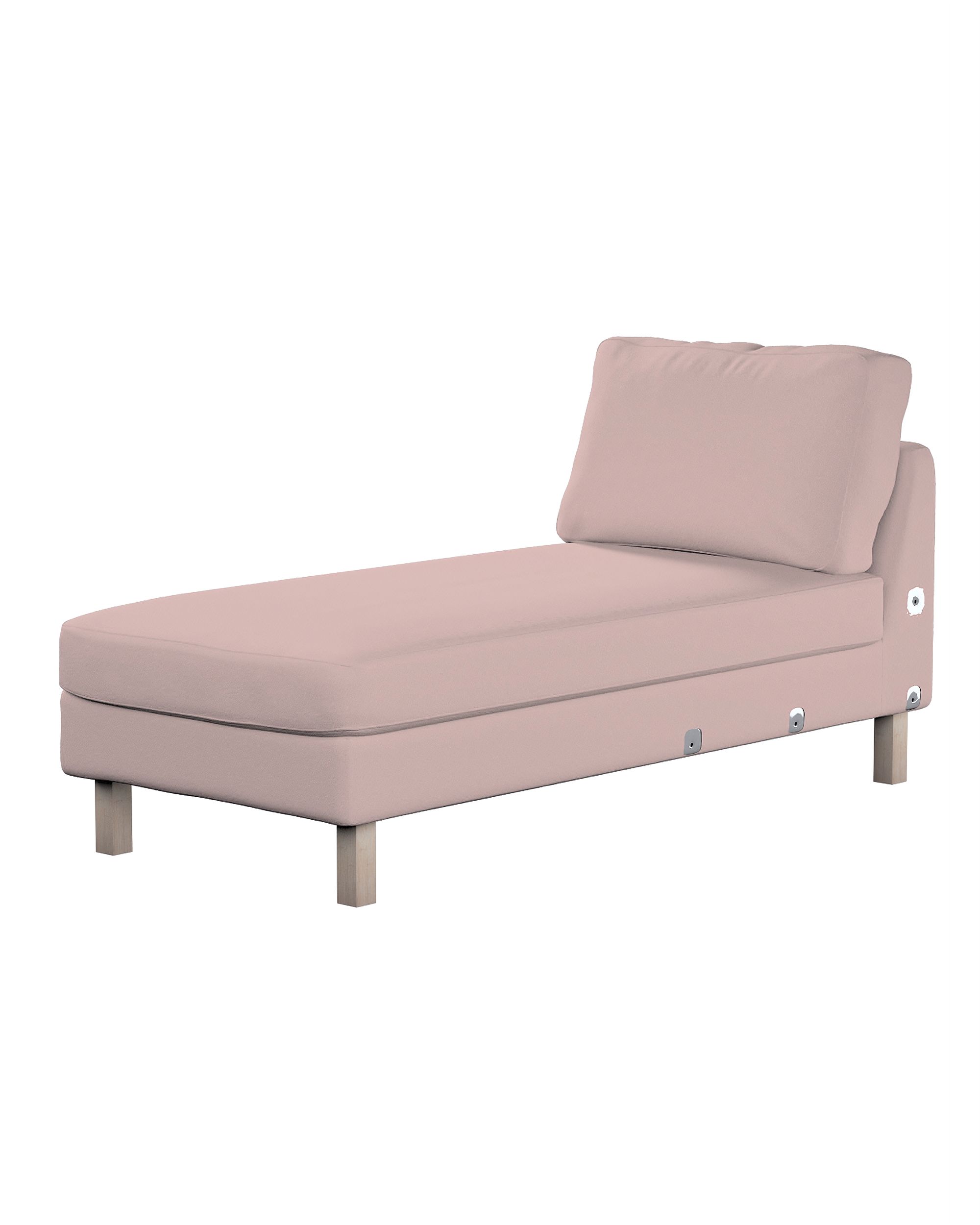 Model Karlstad chaise longue bijzetbank kleur product roze stof met structuur