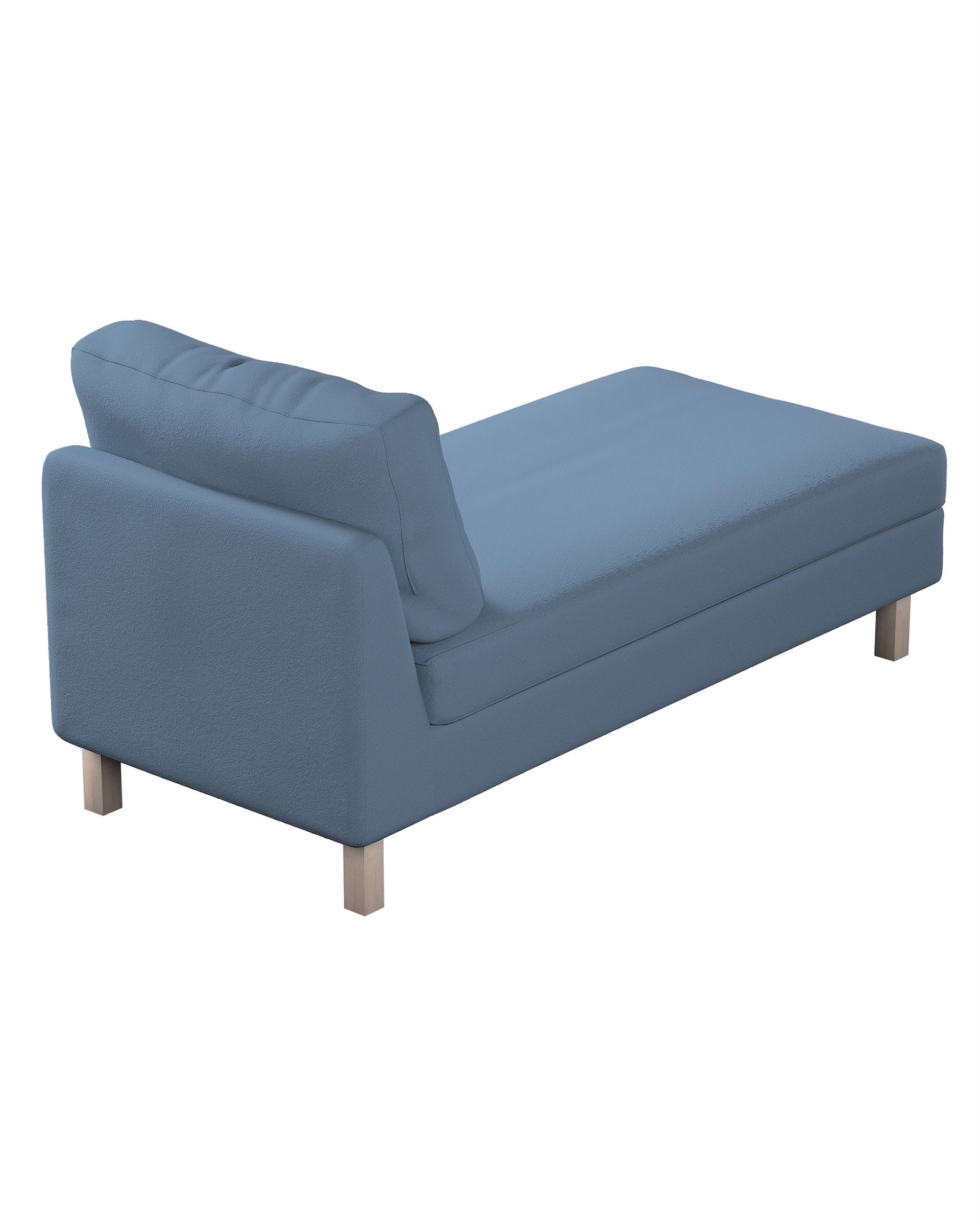 Model Karlstad chaise longue bijzetbank kleur product blauw stof met structuur (hover)