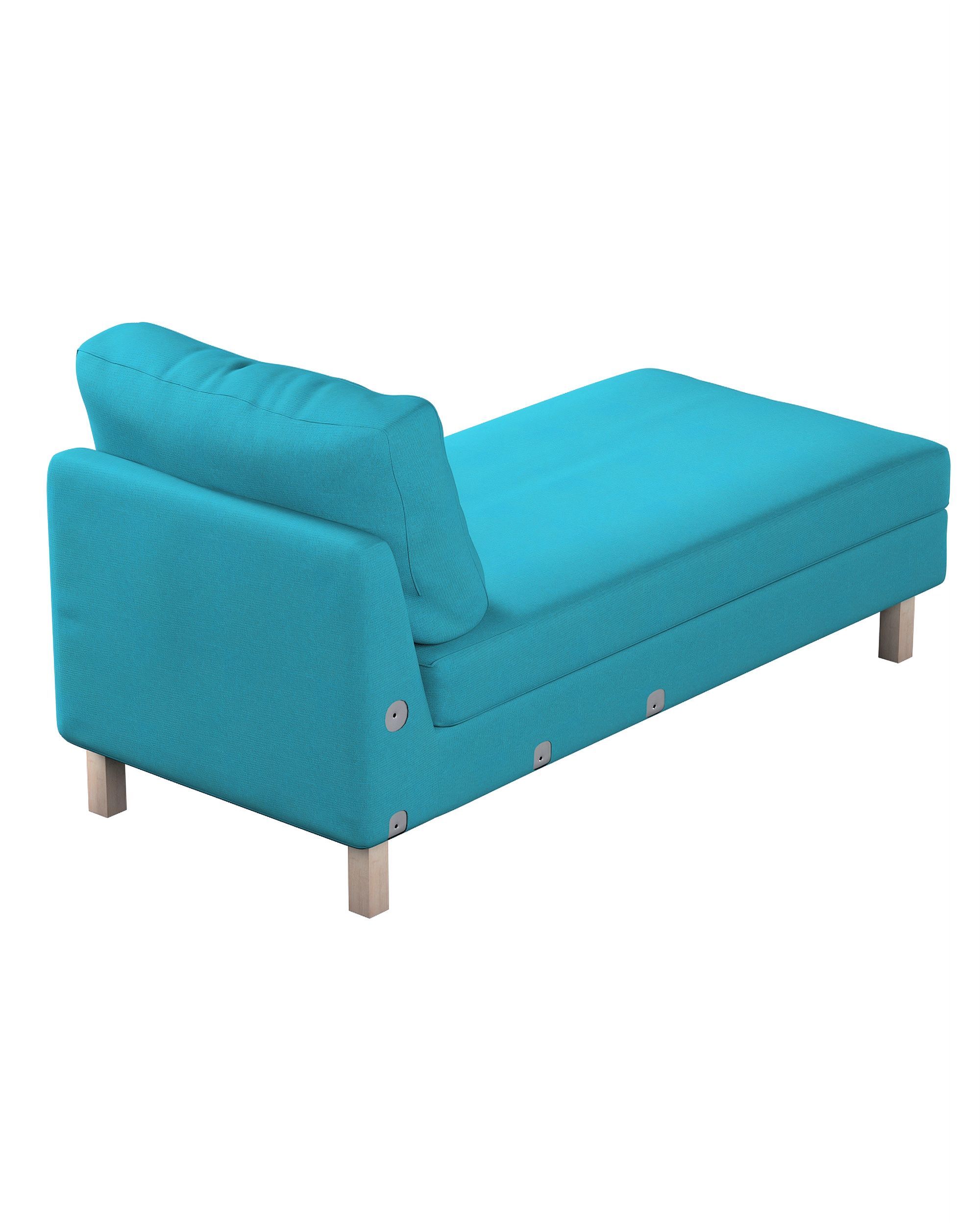 Model Karlstad chaise longue bijzetbank kleur product blauw stof met structuur (hover)