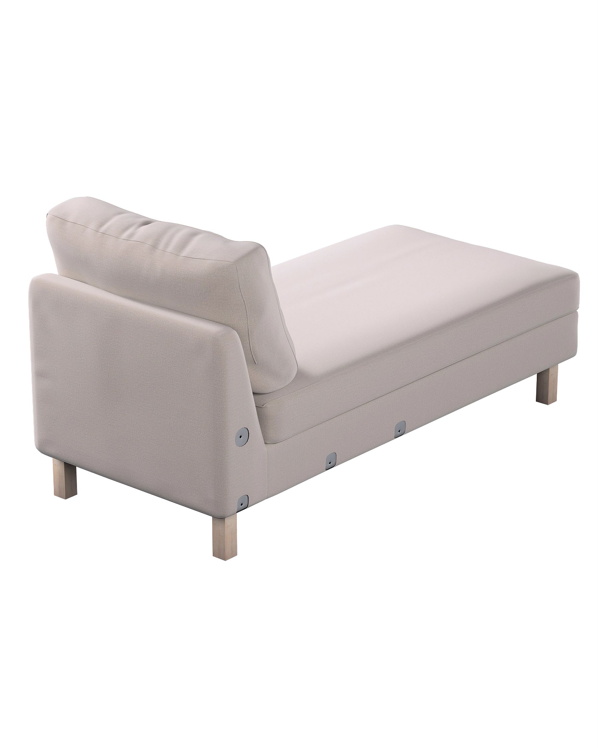 Model Karlstad chaise longue bijzetbank kleur product beige stof fluweel (hover)