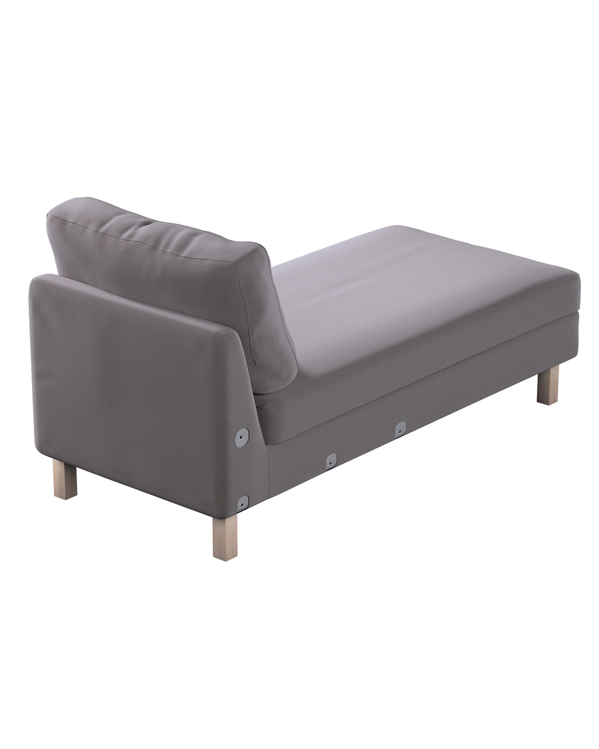 Model Karlstad chaise longue bijzetbank kleur product bruin stof fluweel (hover)