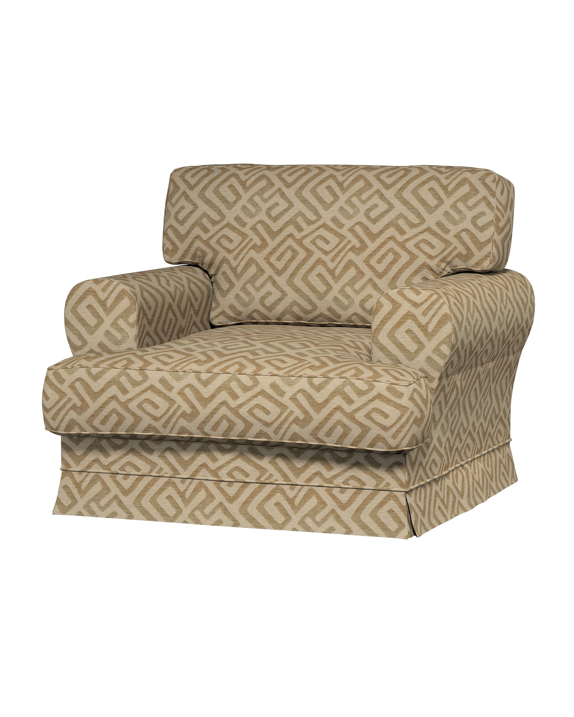 IKEA stoelhoes/ overtrek voor Ekeskog kleur product beige stof met structuur, met patroon