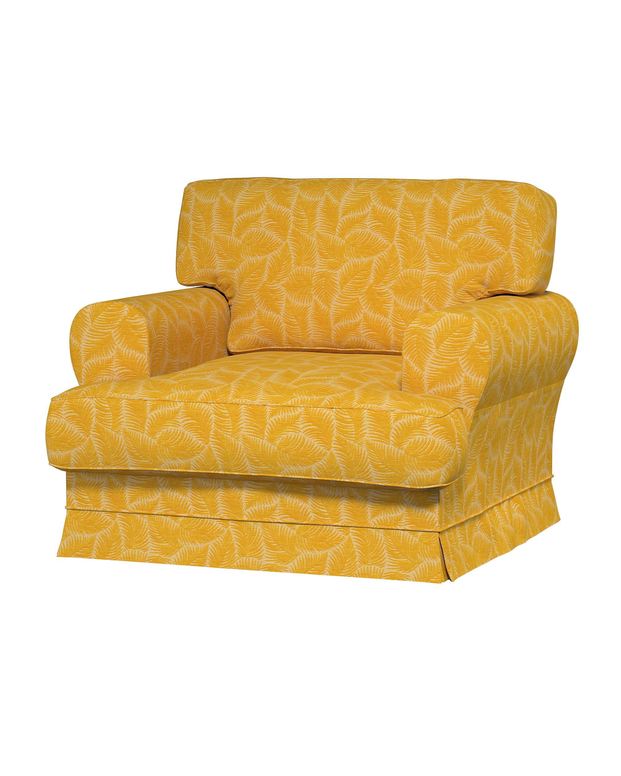 IKEA stoelhoes/ overtrek voor Ekeskog kleur product geel stof met structuur, met patroon