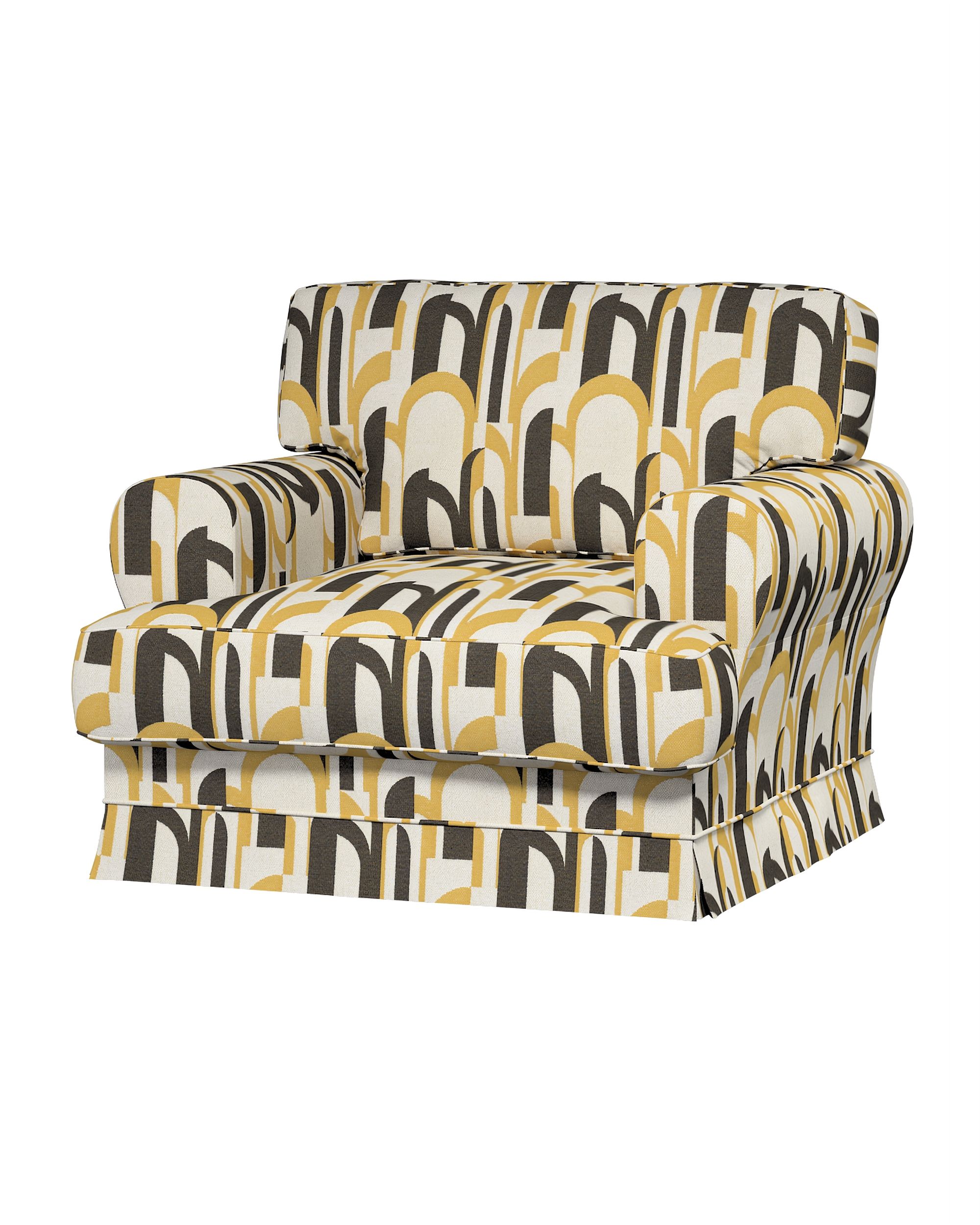 IKEA stoelhoes/ overtrek voor Ekeskog kleur product meerkleurig stof met structuur, met patroon