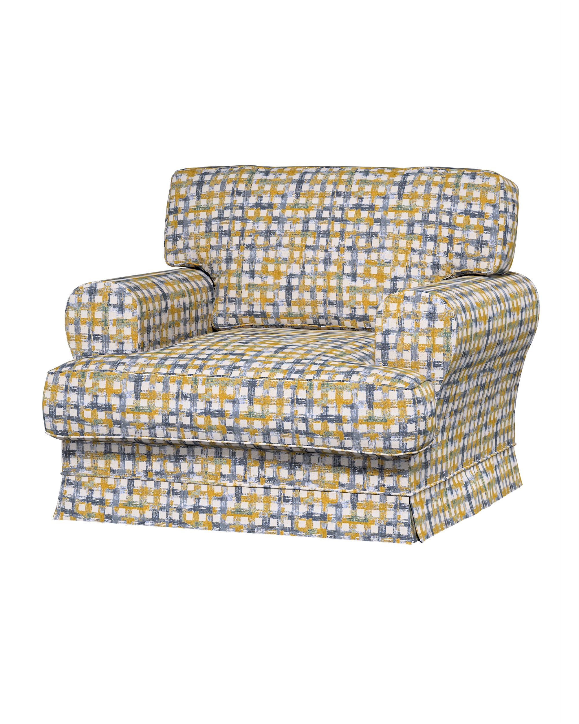 IKEA stoelhoes/ overtrek voor Ekeskog kleur product blauw stof met structuur, met patroon