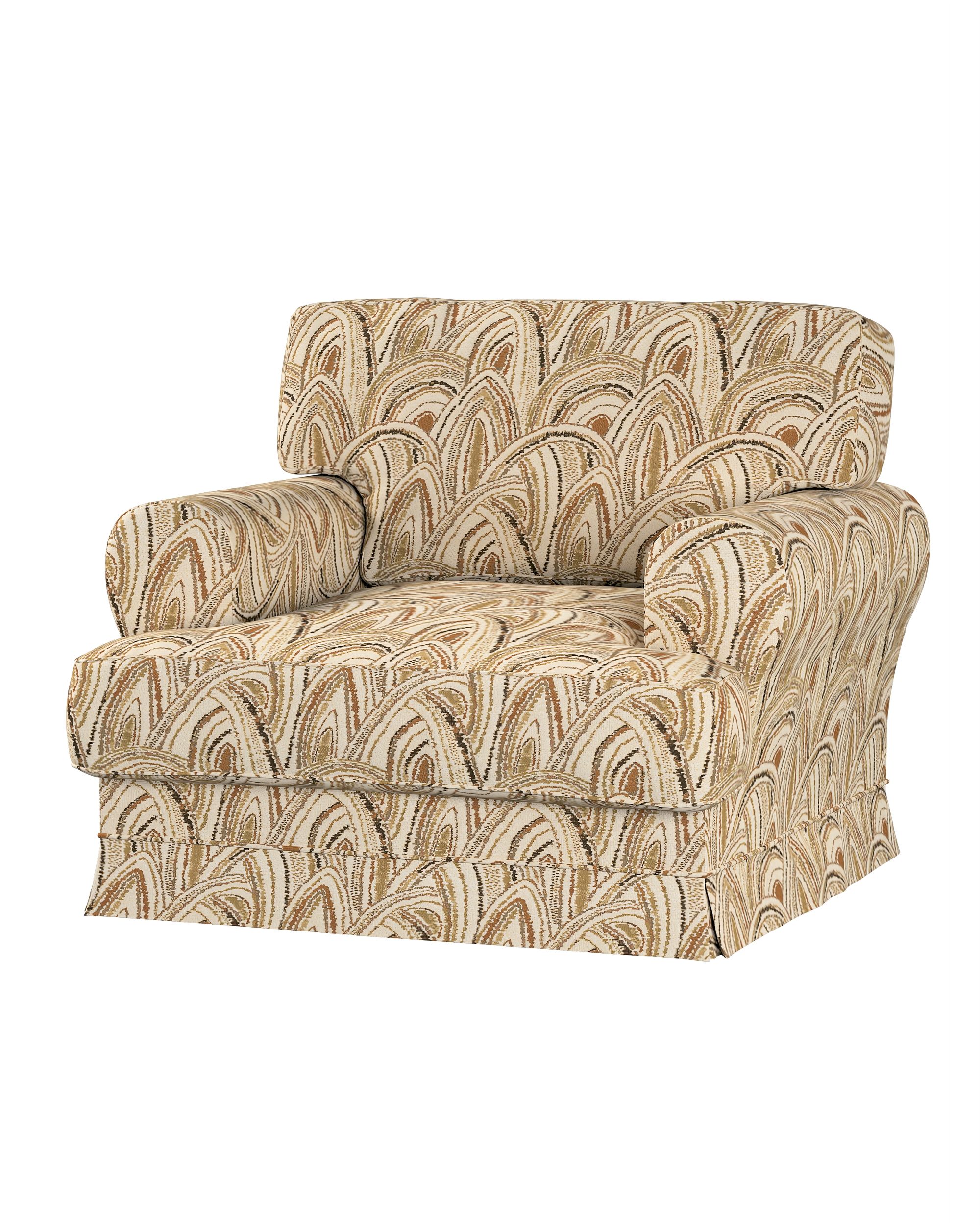IKEA stoelhoes/ overtrek voor Ekeskog kleur product beige stof met structuur, met patroon