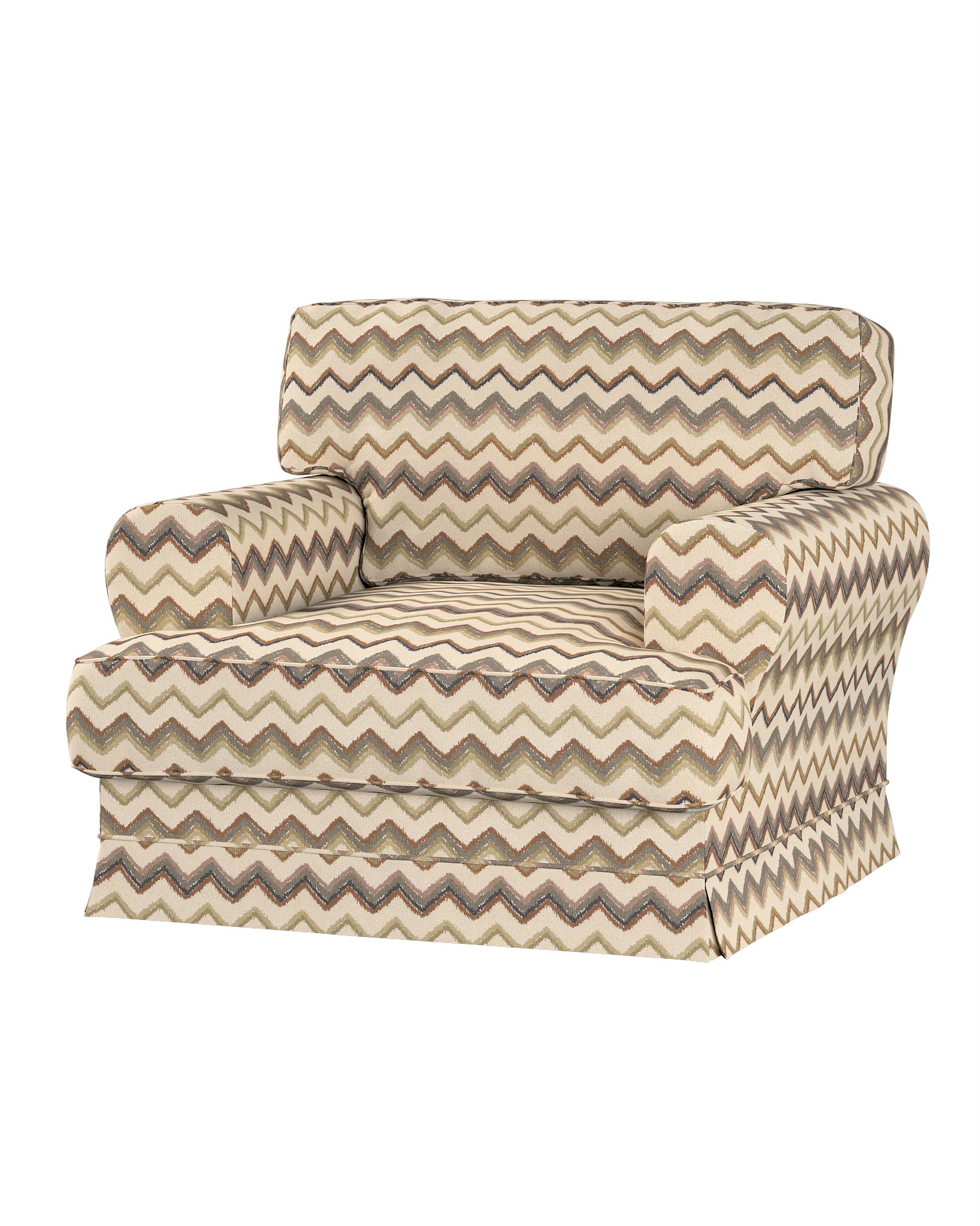 IKEA stoelhoes/ overtrek voor Ekeskog kleur product beige stof met structuur, met patroon