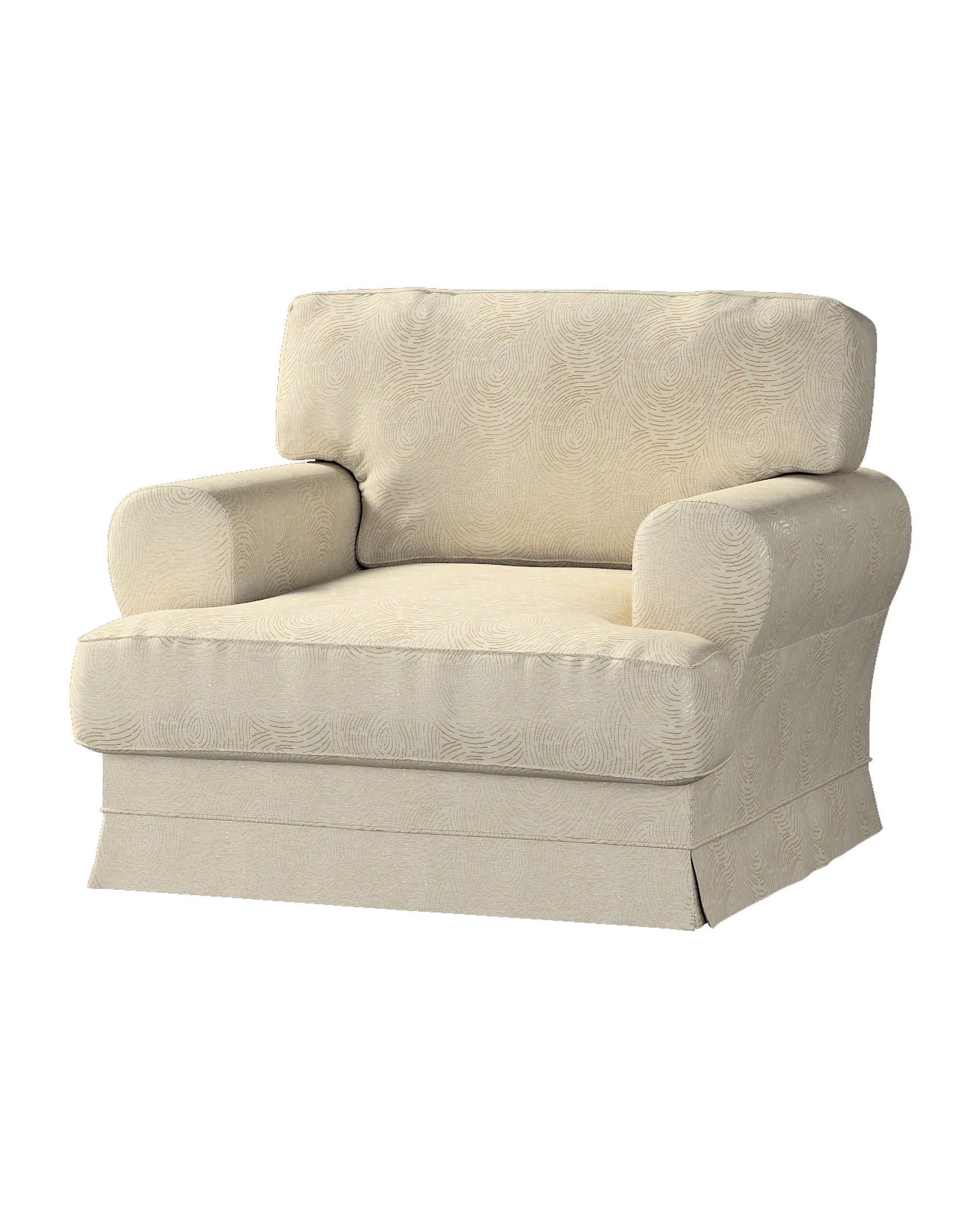 IKEA stoelhoes/ overtrek voor Ekeskog kleur product beige stof glanzend, met structuur, met patroon