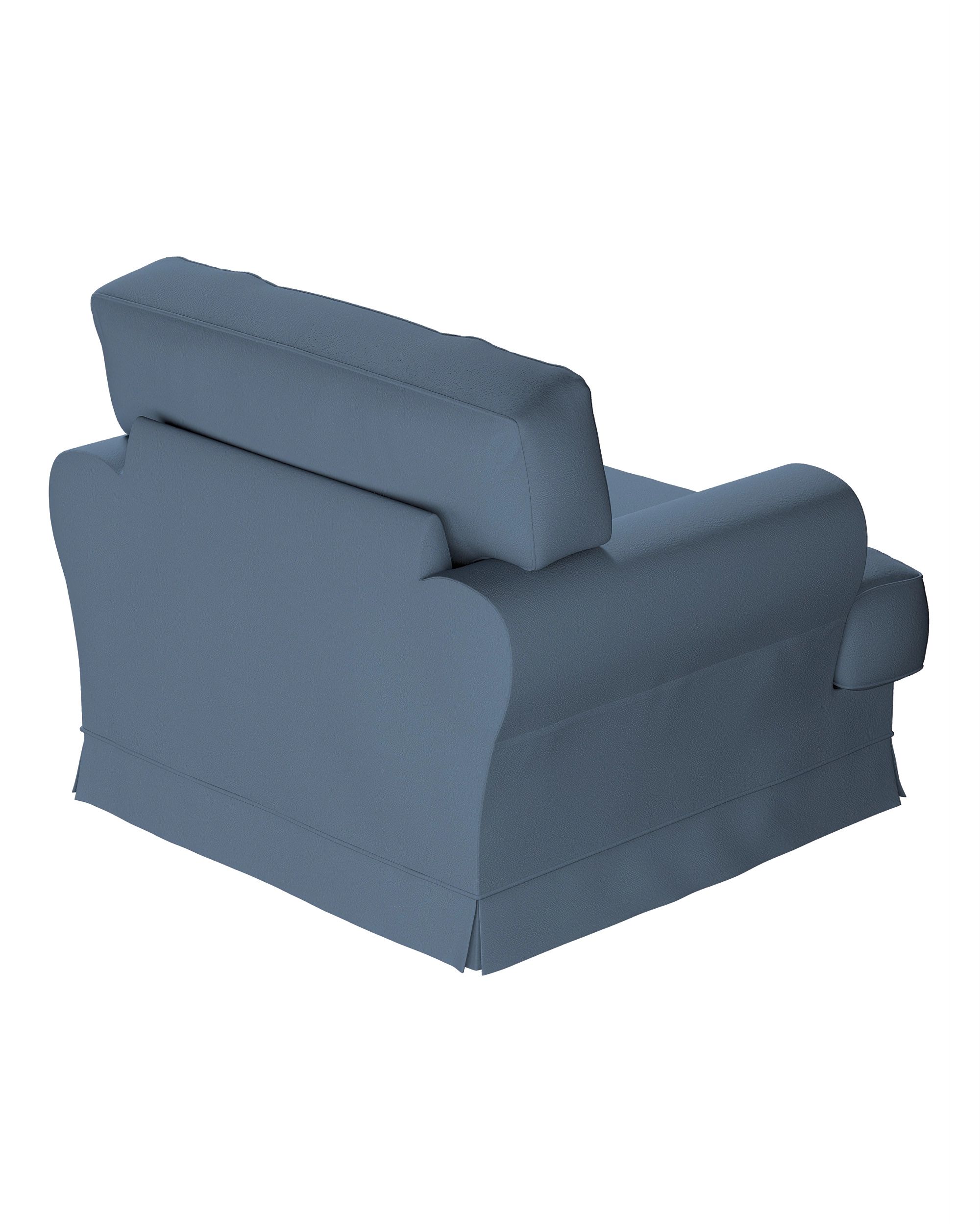 IKEA stoelhoes/ overtrek voor Ekeskog kleur product blauw stof met structuur (hover)