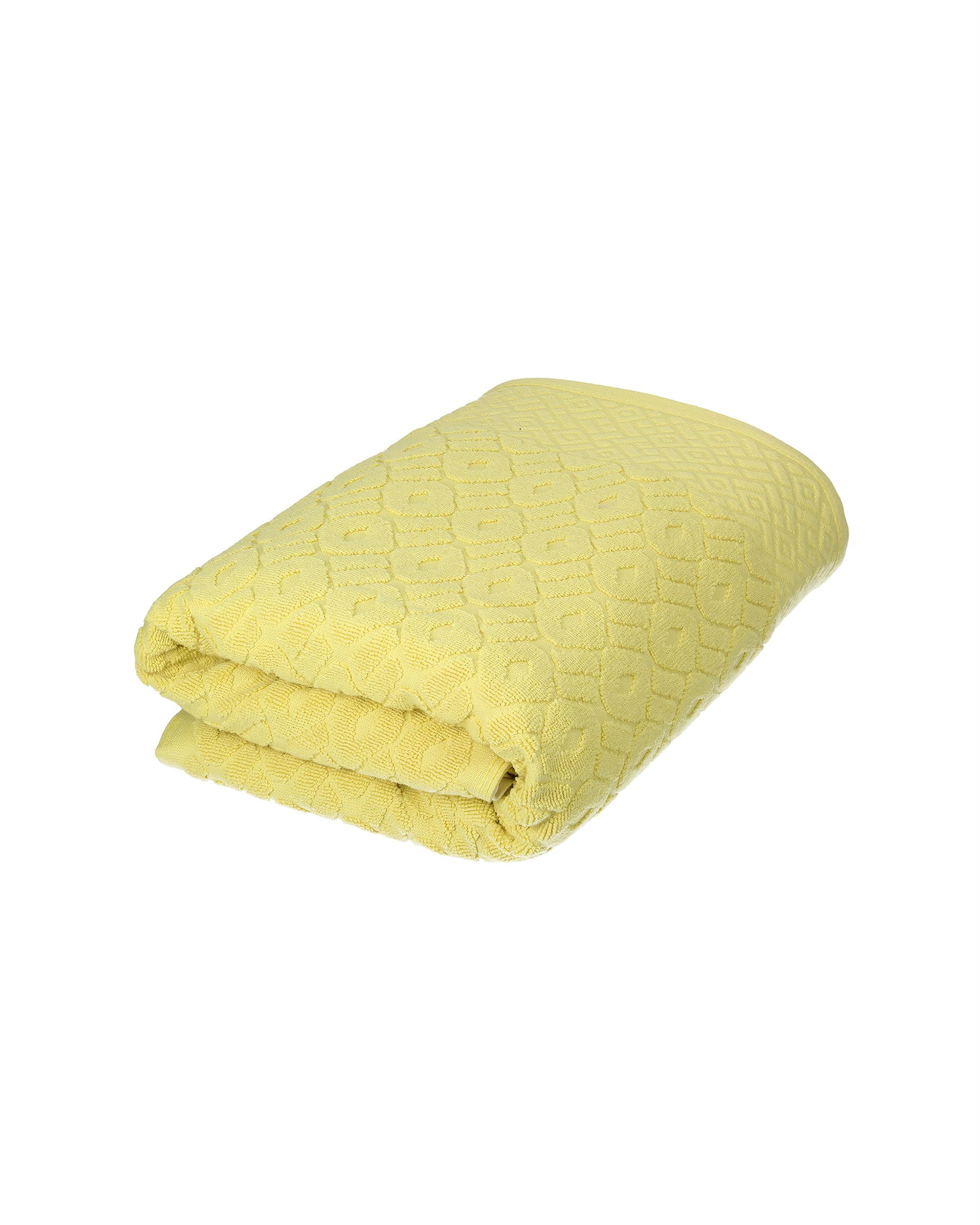 Handdoek Lattice 50x90 cm zonnig geel