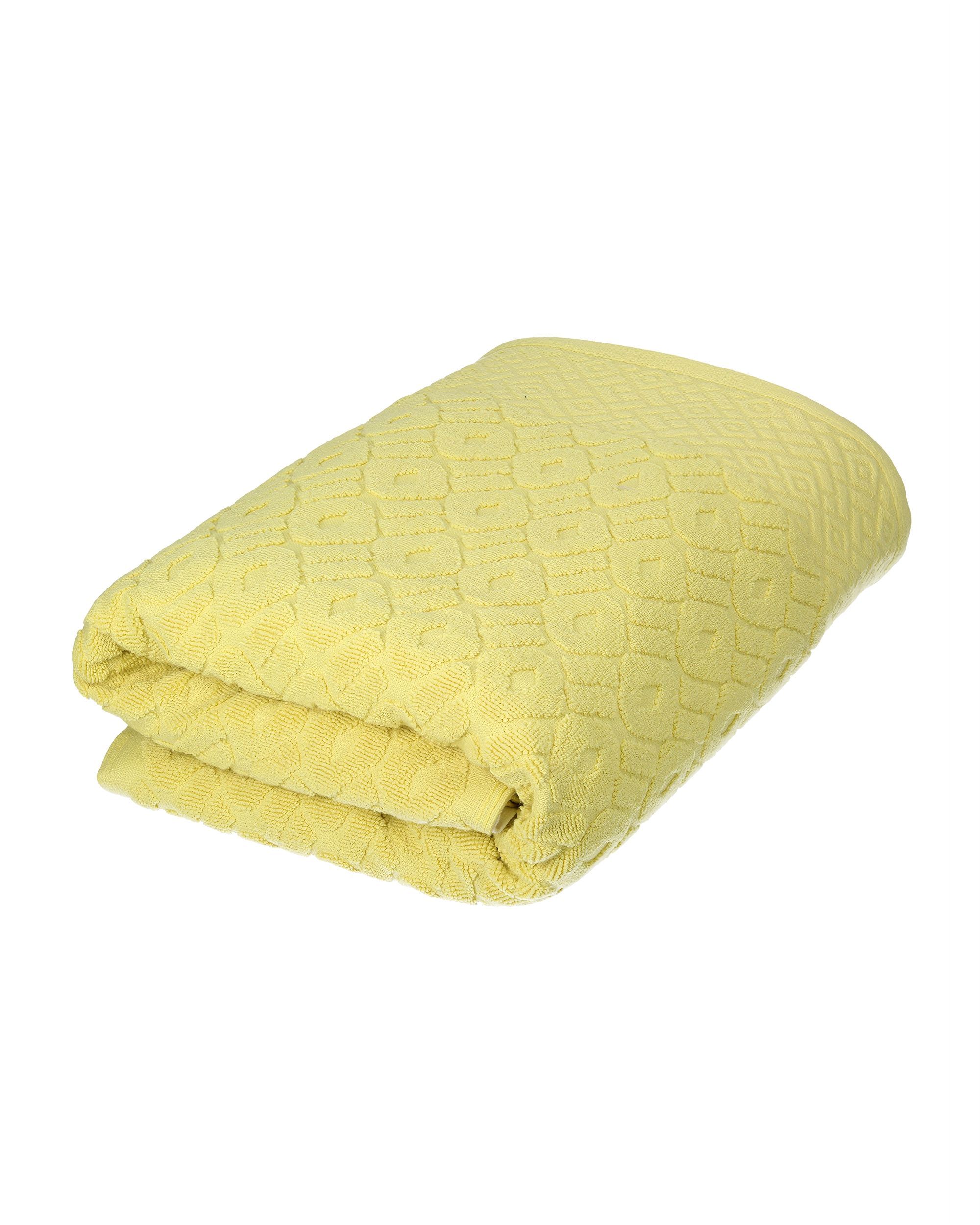 Handdoek Lattice 70x140 cm zonnig geel