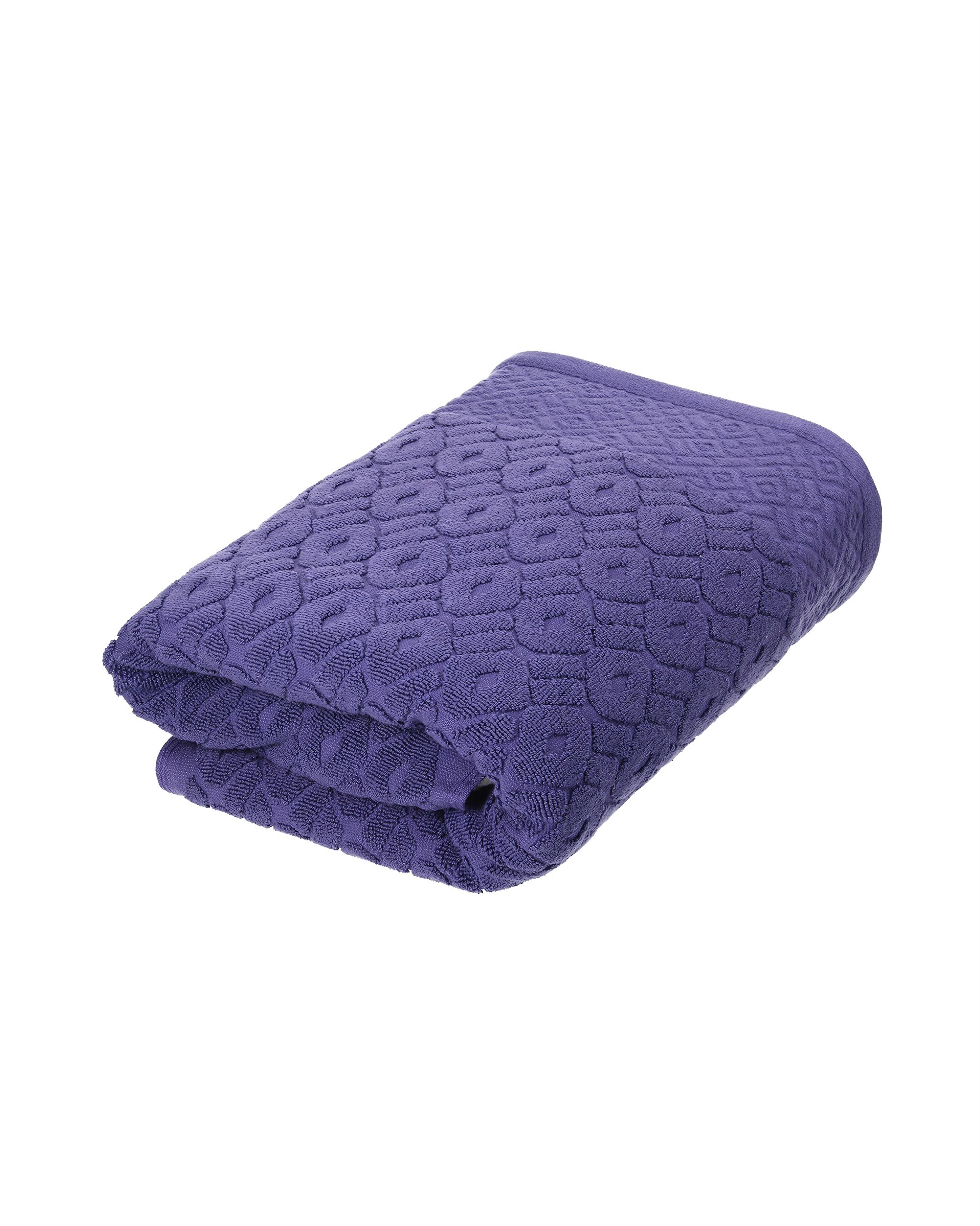 Handdoek Lattice 50x90 cm diep paars