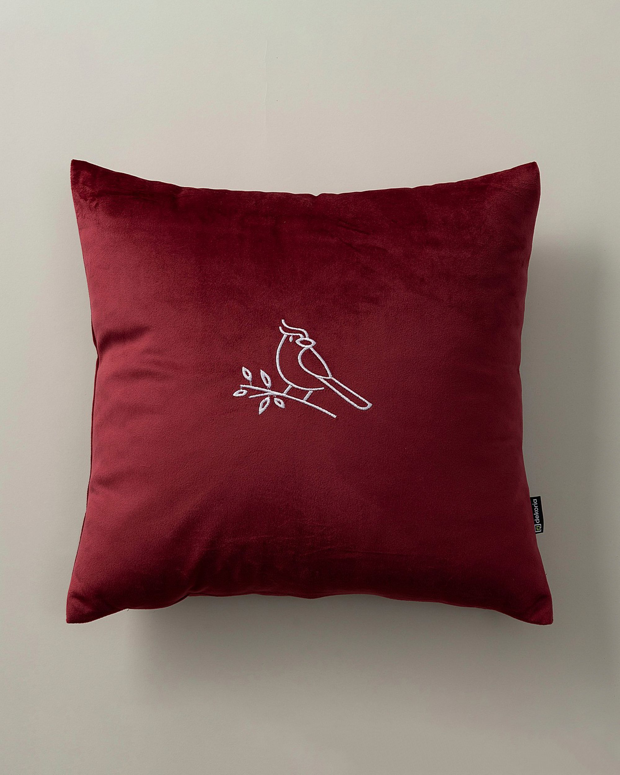 Kussenhoes Bird on Branch 43x43 cm