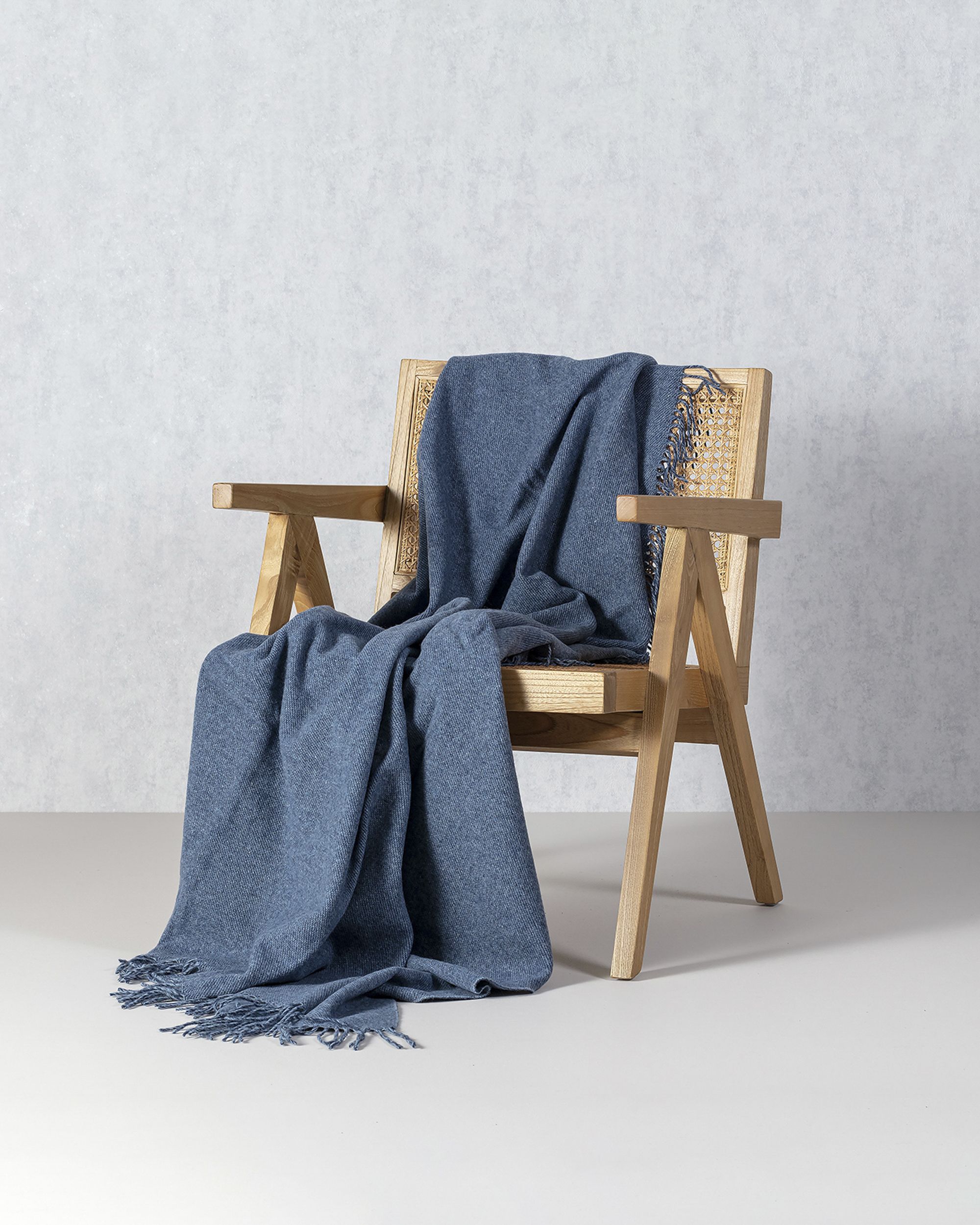 Plaid Merinos 140x200 cm Denim