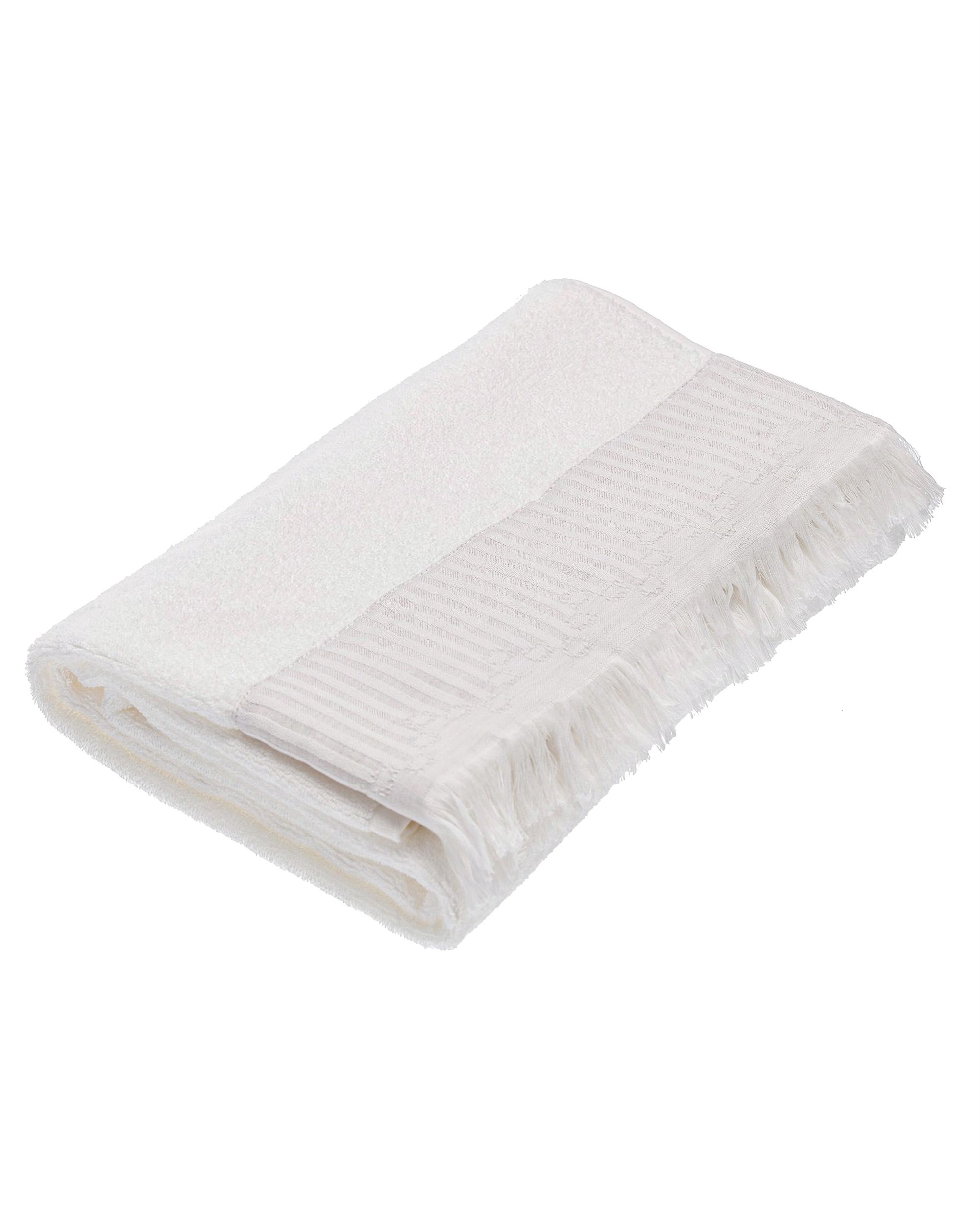 Handdoek Trevor 70x140 cm Wit Grijs