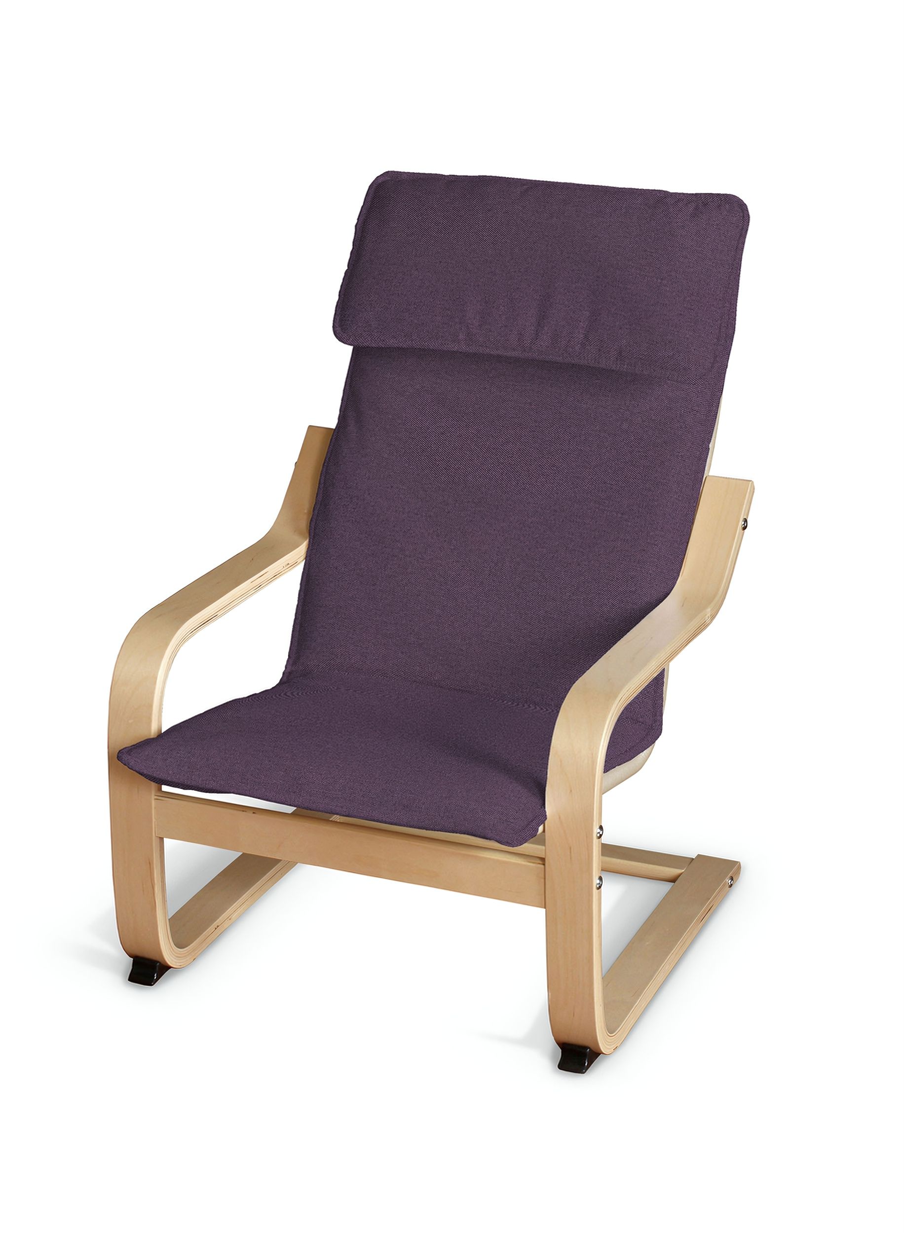 Poäng kussen voor een kinderstoel kleur product violet stof met structuur