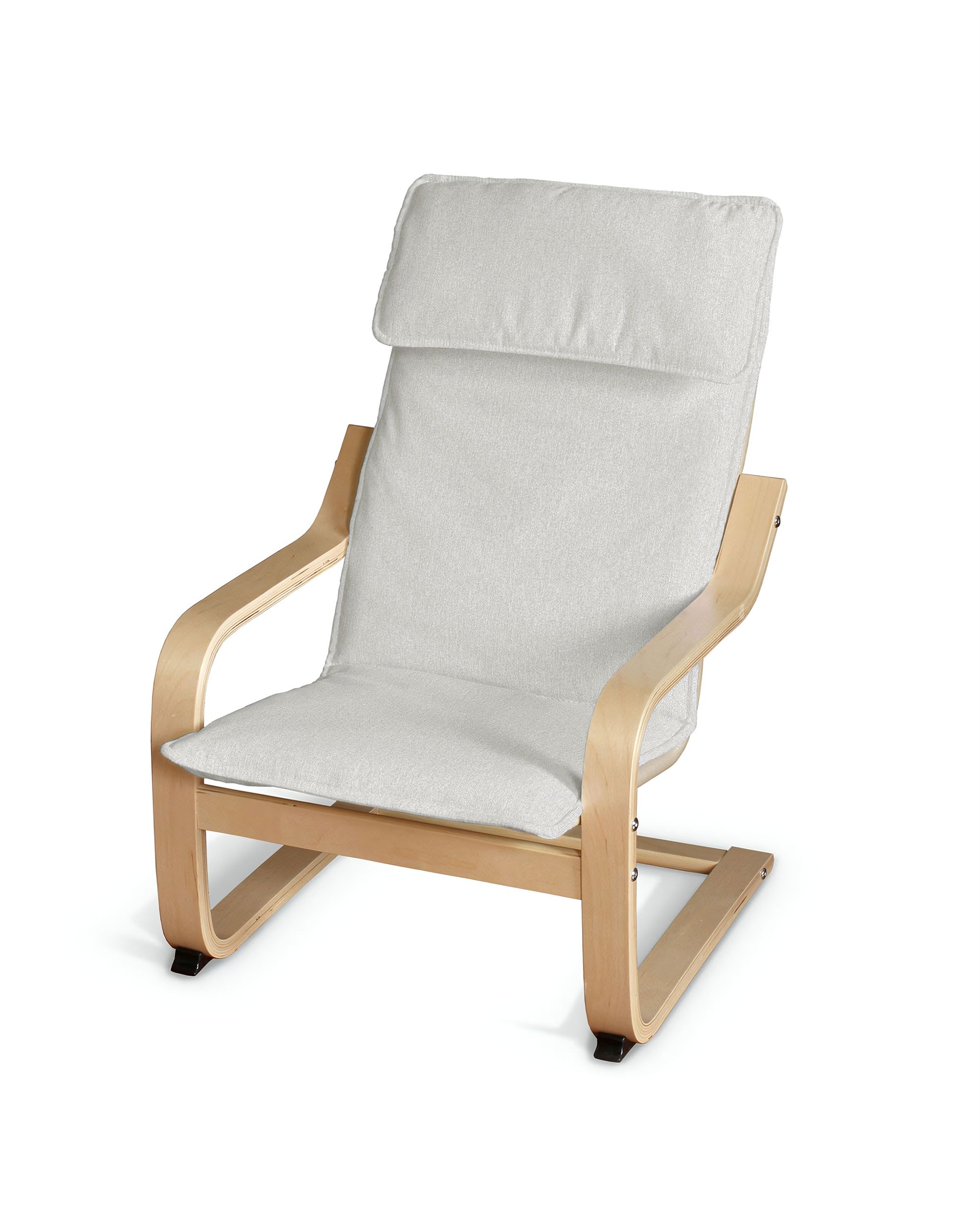 Poäng kussen voor een kinderstoel kleur product crème stof met structuur