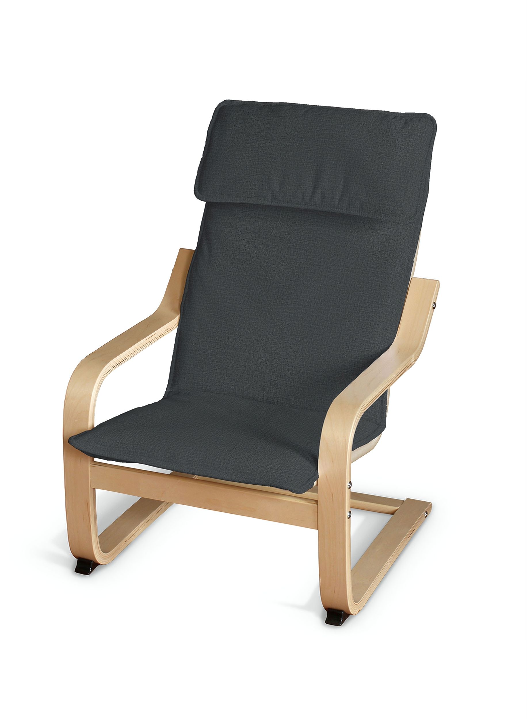 Poäng kussen voor een kinderstoel kleur product grijs stof fluweel