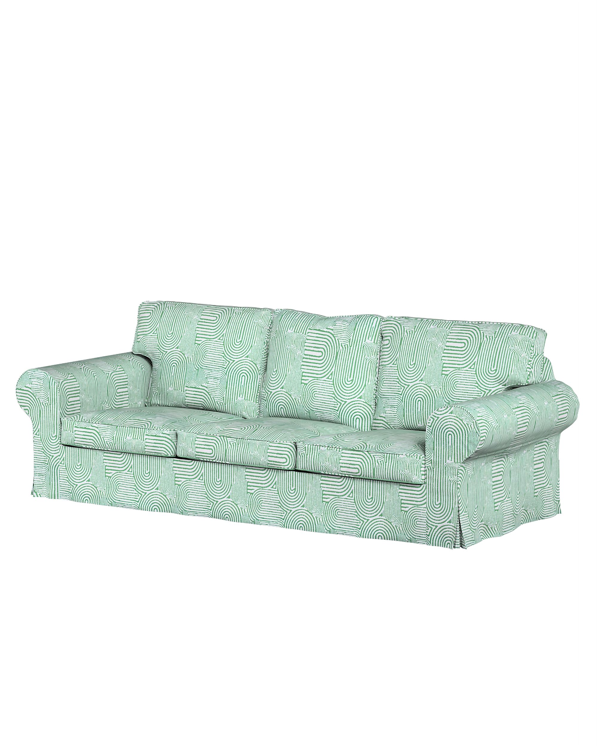 Ektorp hoes 3-zits slaapbank nieuw model (2013) kleur product groen stof met structuur, met patroon