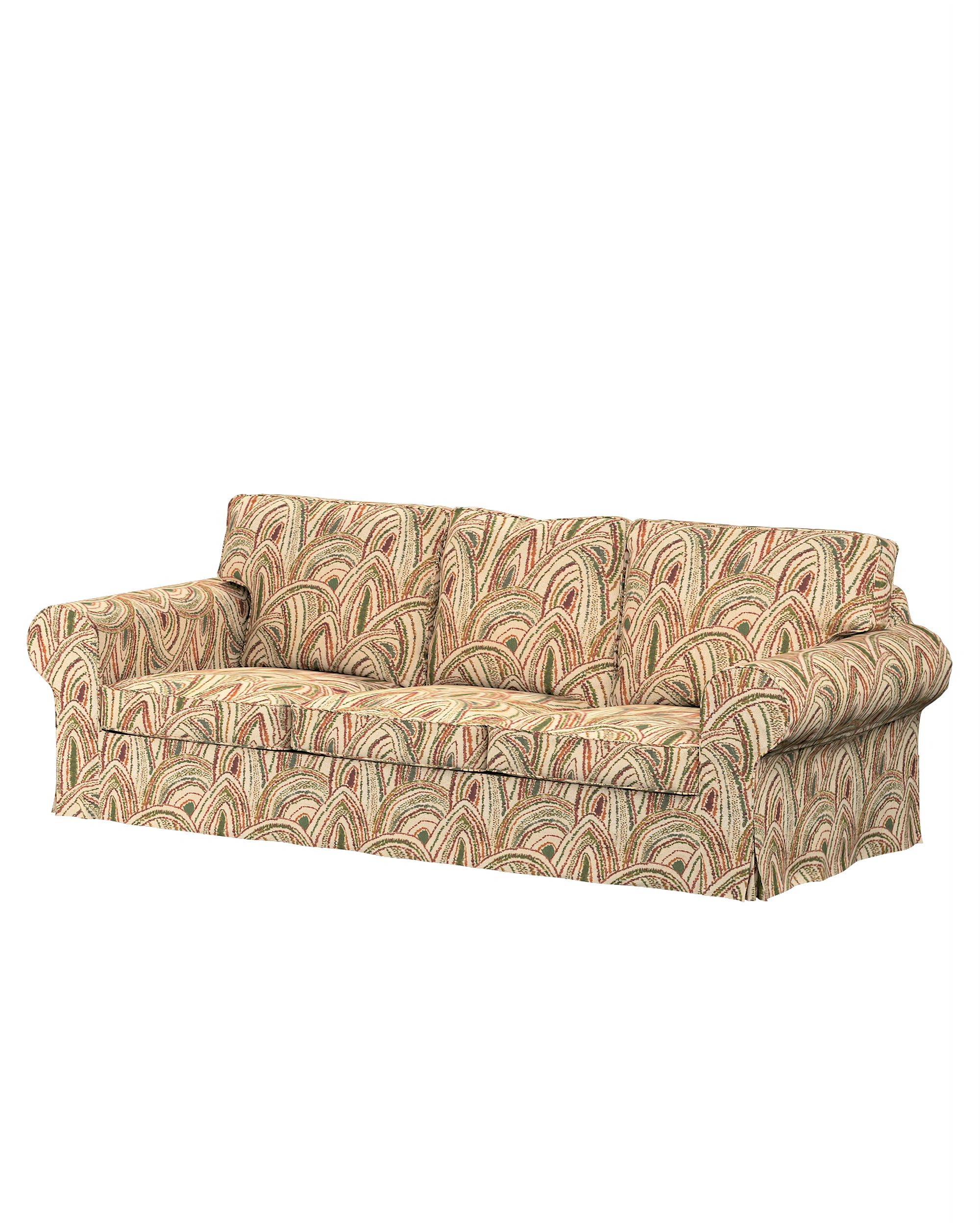 Ektorp hoes 3-zits slaapbank nieuw model (2013) kleur product meerkleurig stof met structuur, met patroon