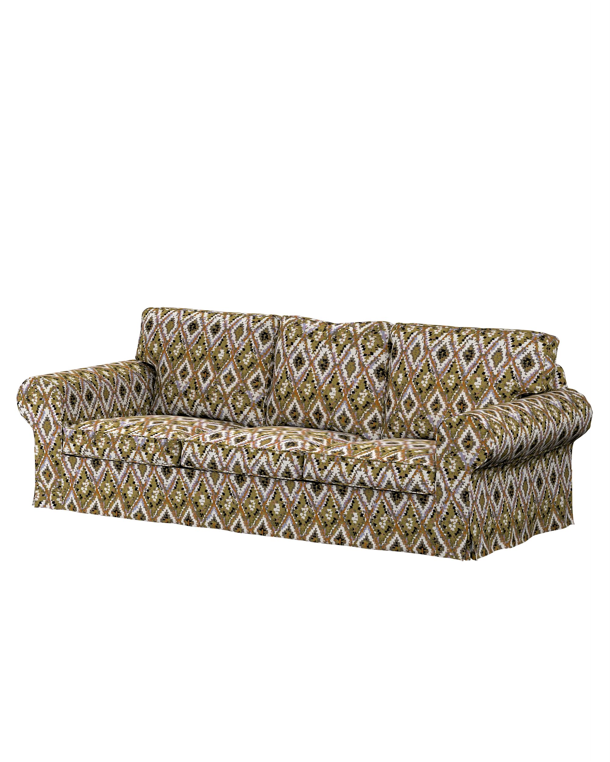 Ektorp hoes 3-zits slaapbank nieuw model (2013) kleur product meerkleurig stof met structuur, met patroon